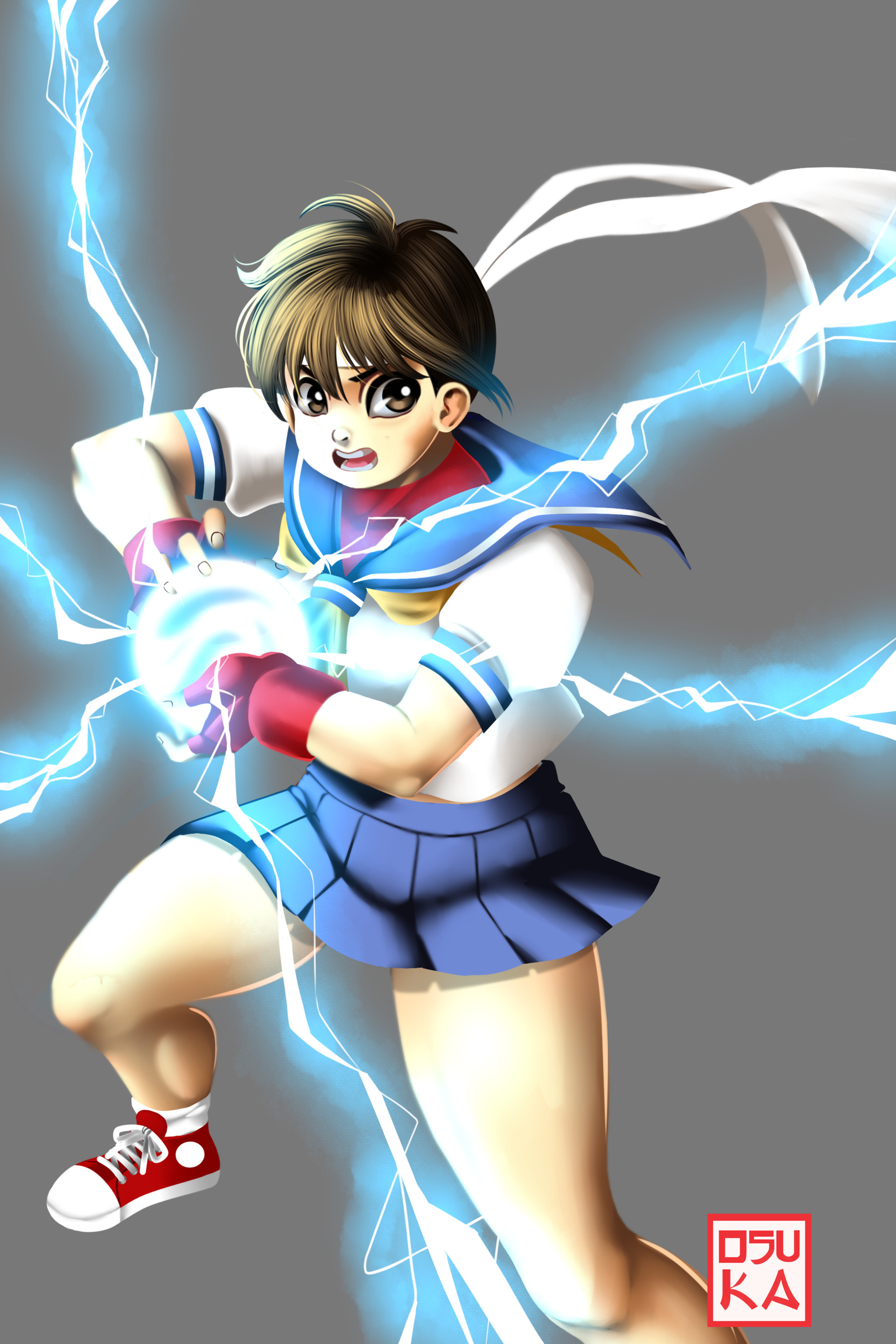 ArtStation KASUGANO SAKURA STREET FIGHTER