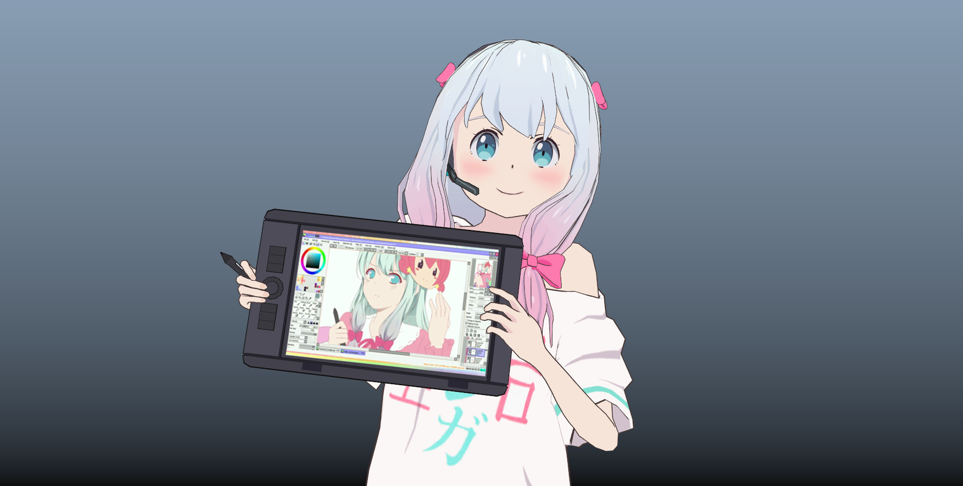 sagiri izumi fan art 3d model