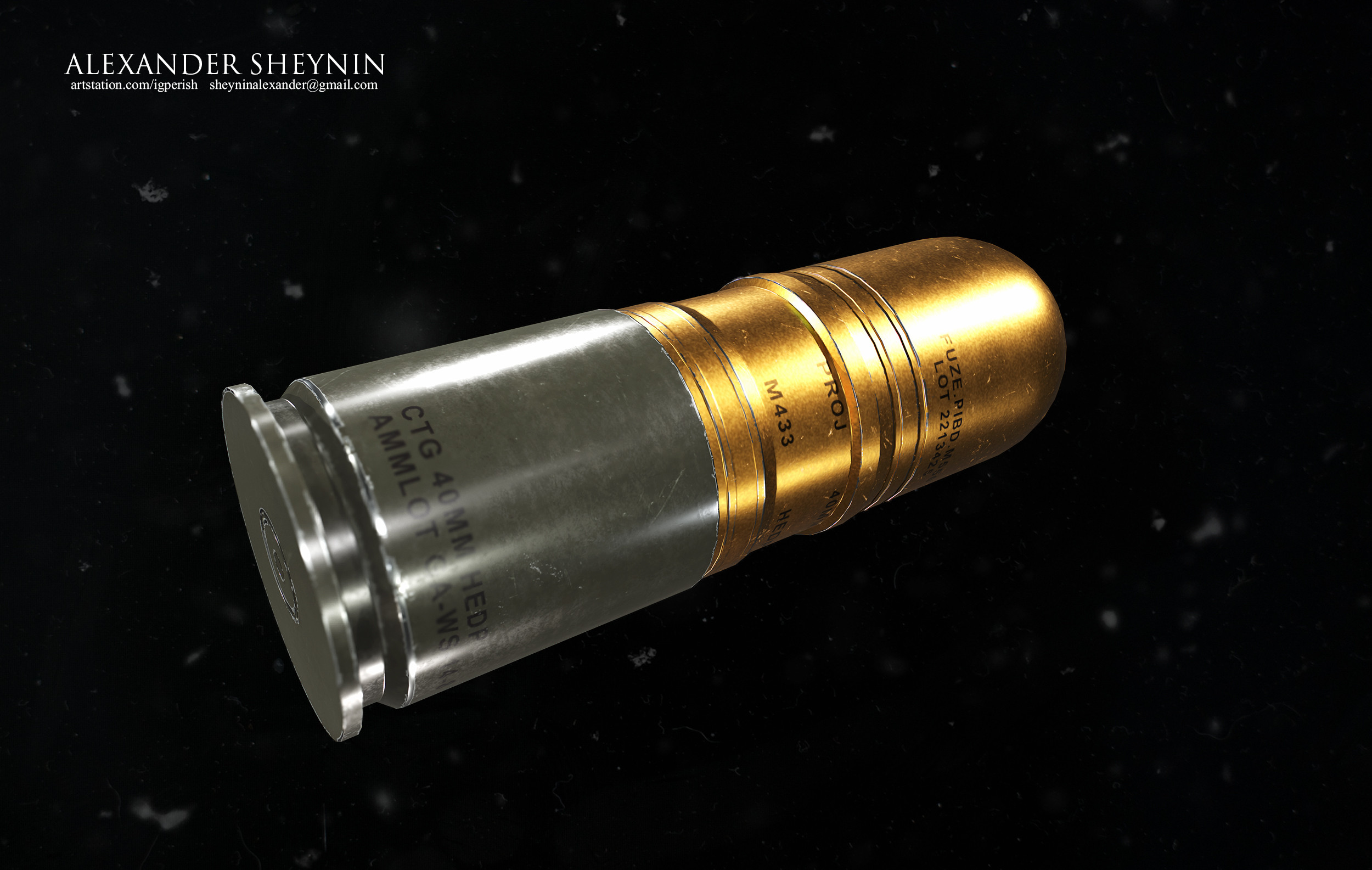 ArtStation - 40mm Shell Casing