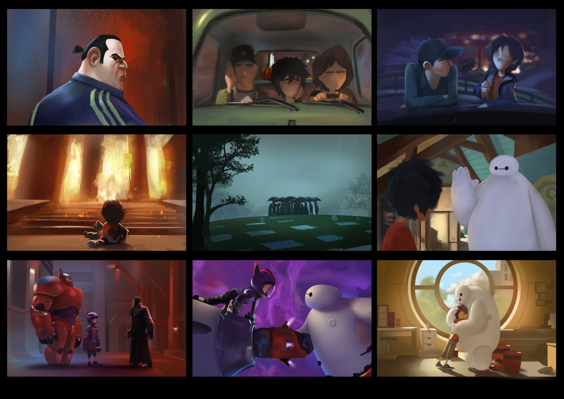 ArtStation - Color key study Big Hero 6