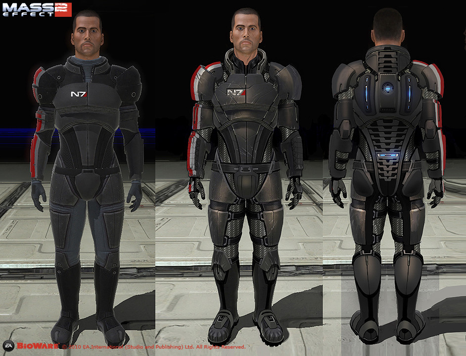 Updating the armor from ME1 to ME2