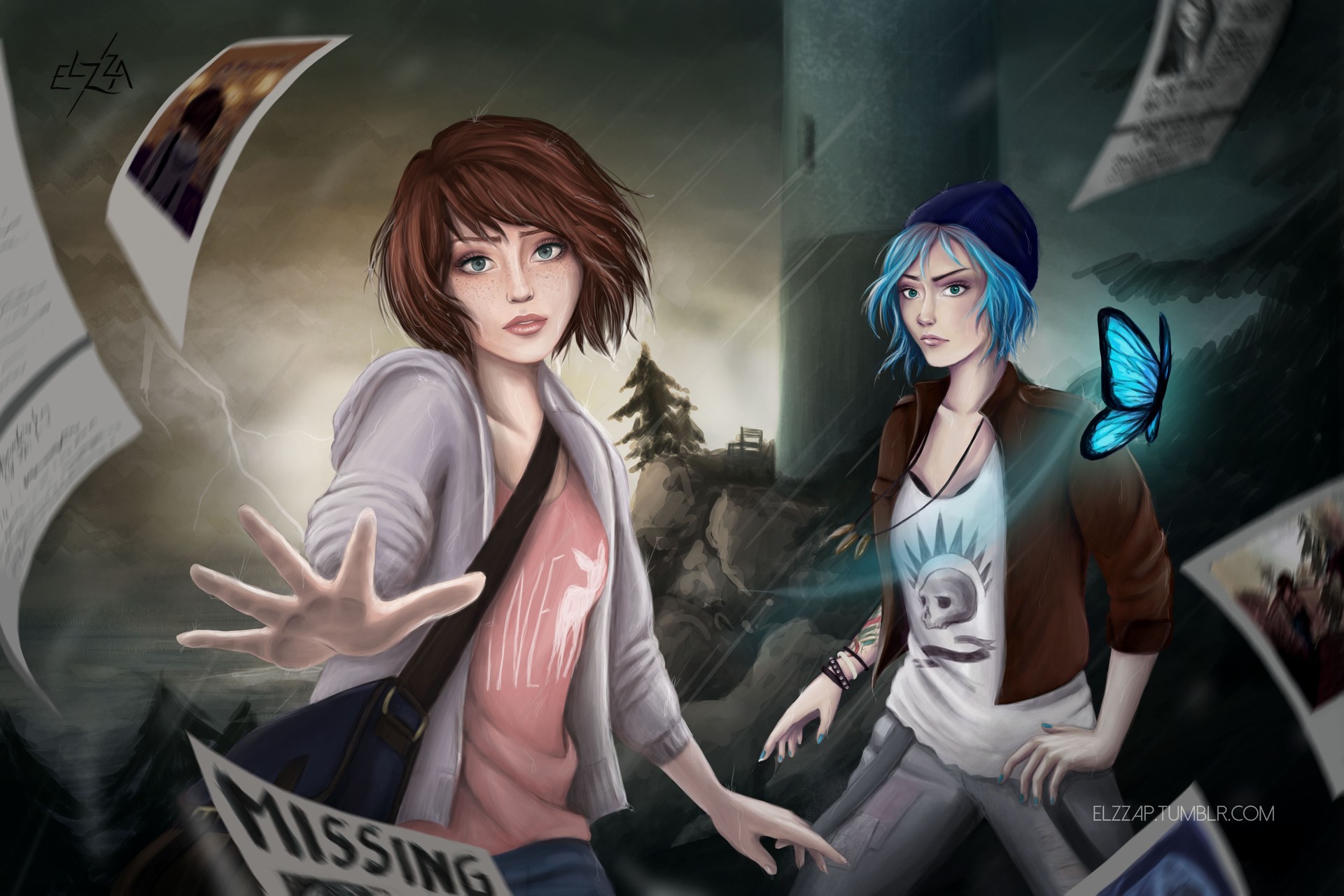 Fanart inspired by the video game Life is Strange by Square Enix.