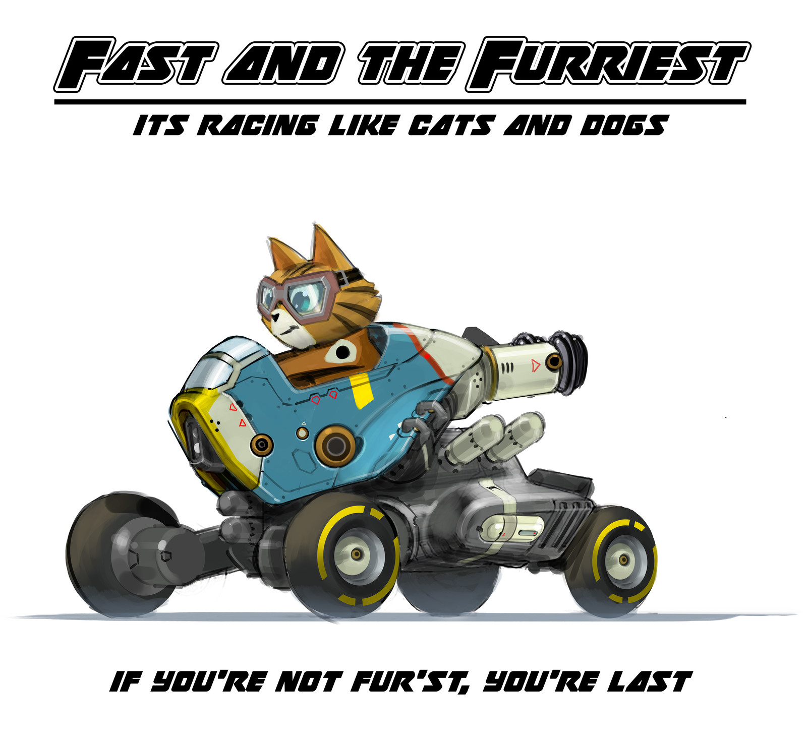 The tail of the cats and dogs kart racing league