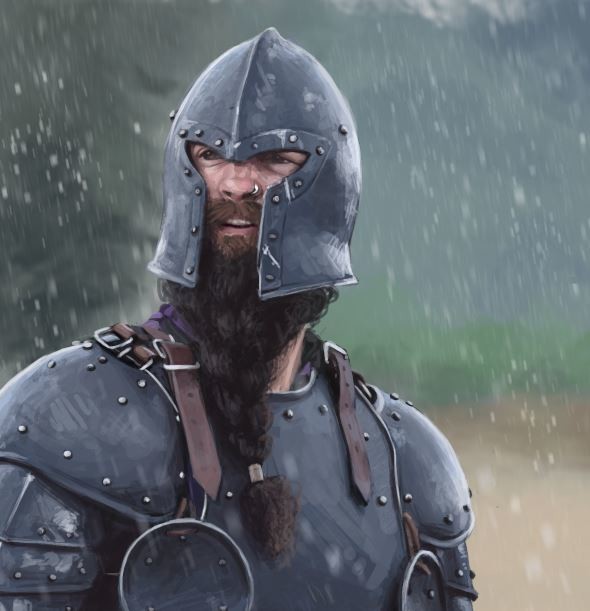 Devon Ste Marie Rubin Digital Painting Seattle Knight In Black