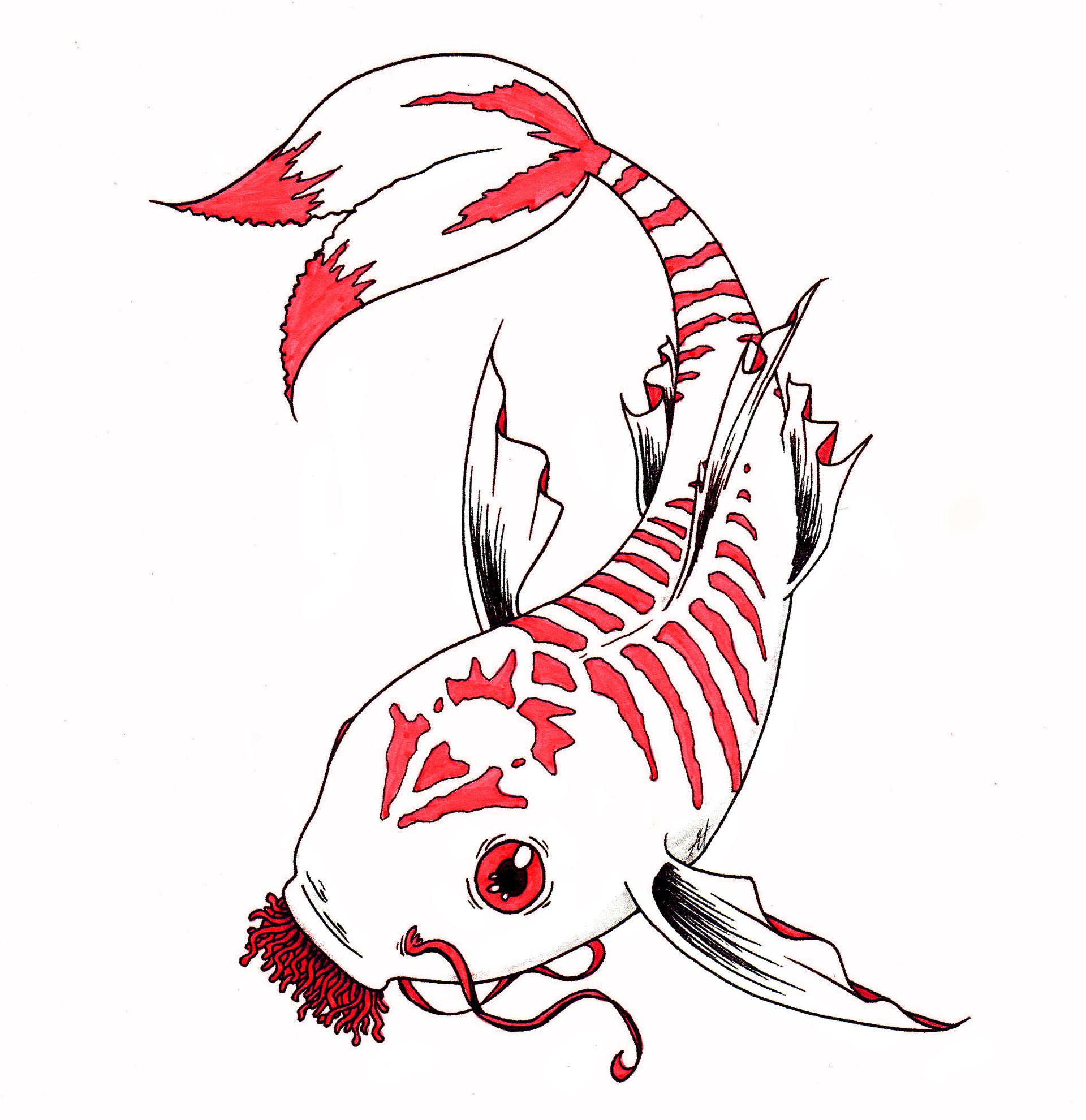 Artstation Fantasy Koi Fish Katou Hasegawa