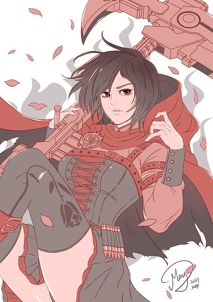 Artstation R W B Y Fan Art Mong Cherng Lee