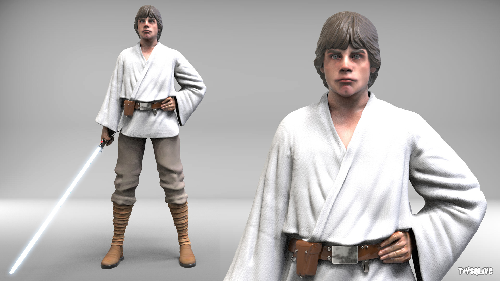 Miguel Angel M ndez Correia Luke Skywalker modeling s exercise