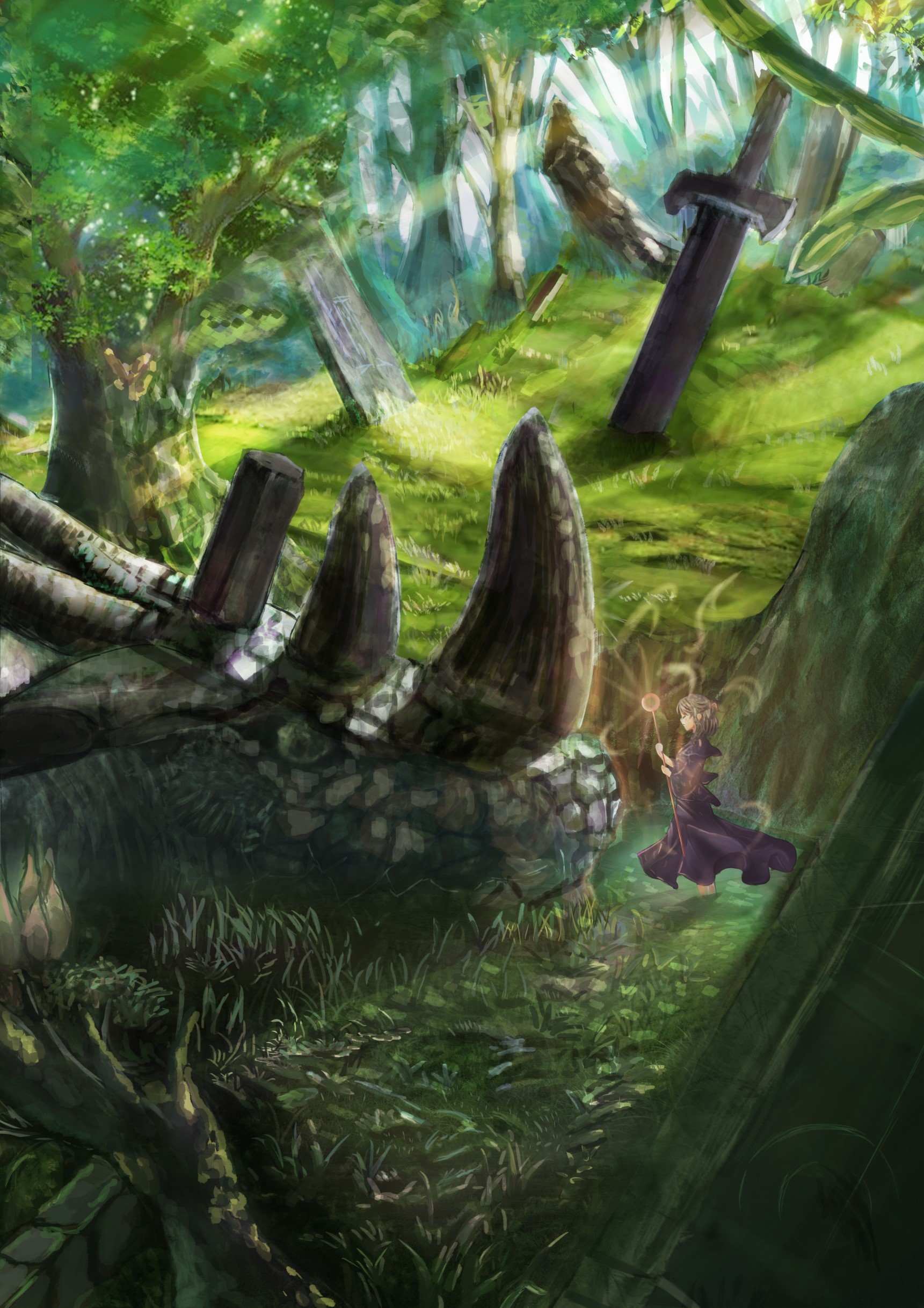 Artstation 森の老竜と世話人と 悠久 Yukyu Artstation 森の老竜と世話人と 悠久 Yukyu