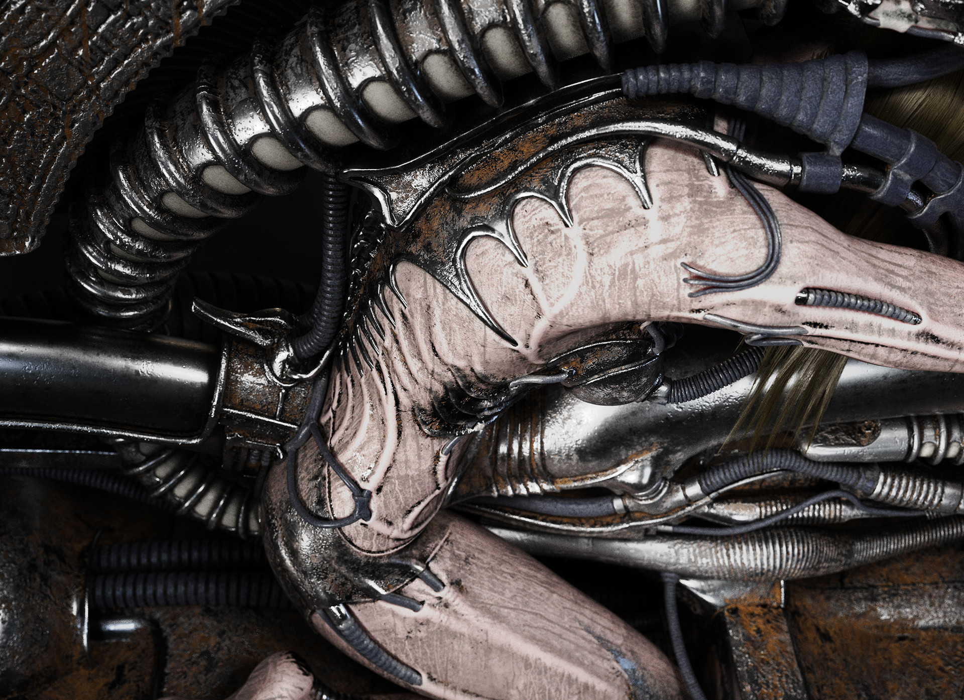 H.R. Giger's creatures in '80s Pioneer ads ~ Pink Tentacle