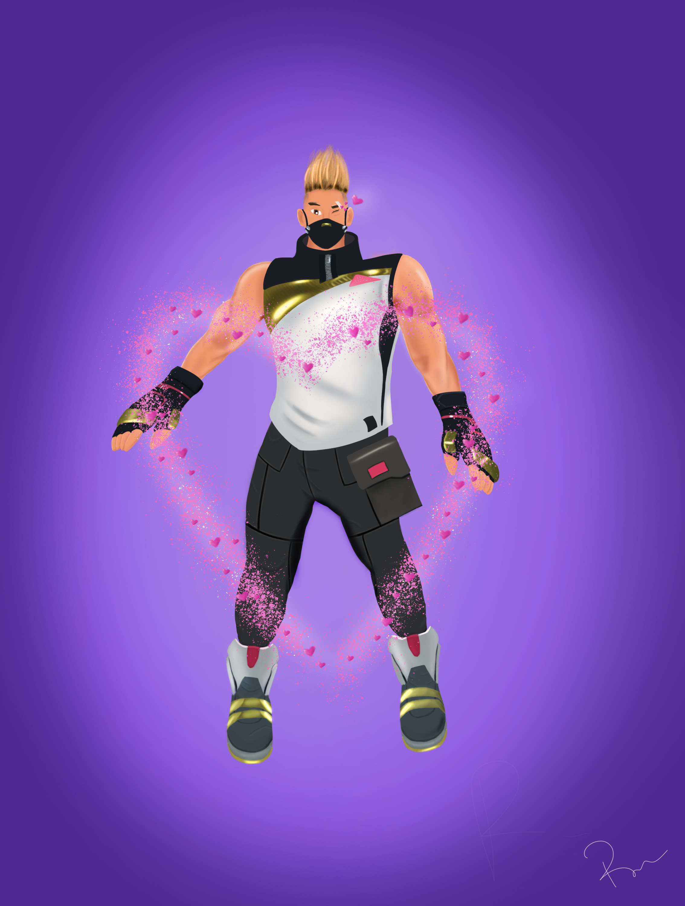 Artstation Fortnite Character Drift True Heart Dance Emote Adrian Hall