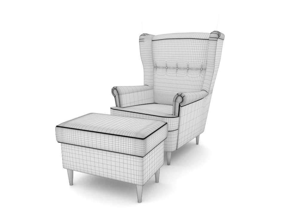 Artstation Ikea Strandmon Chair Dusan Lamos