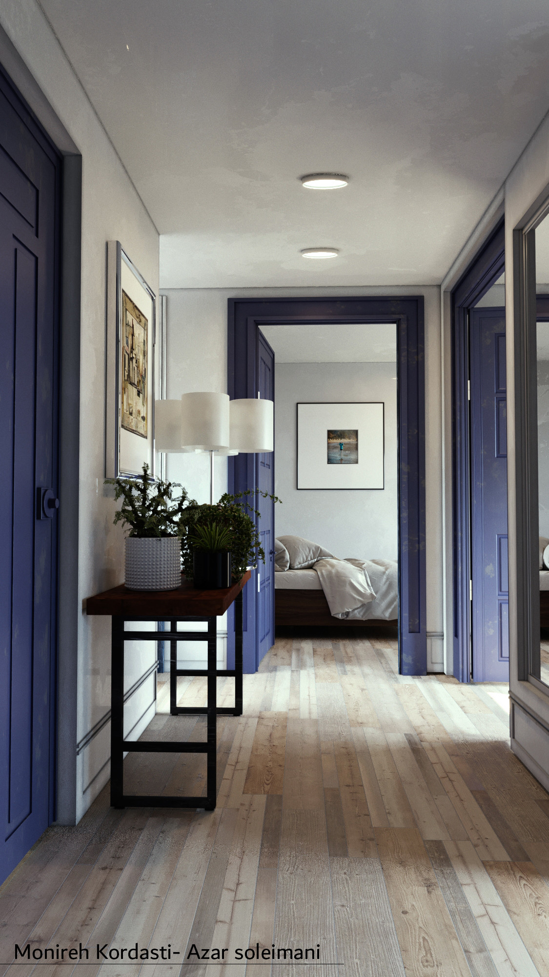 ArtStation Dark blue House