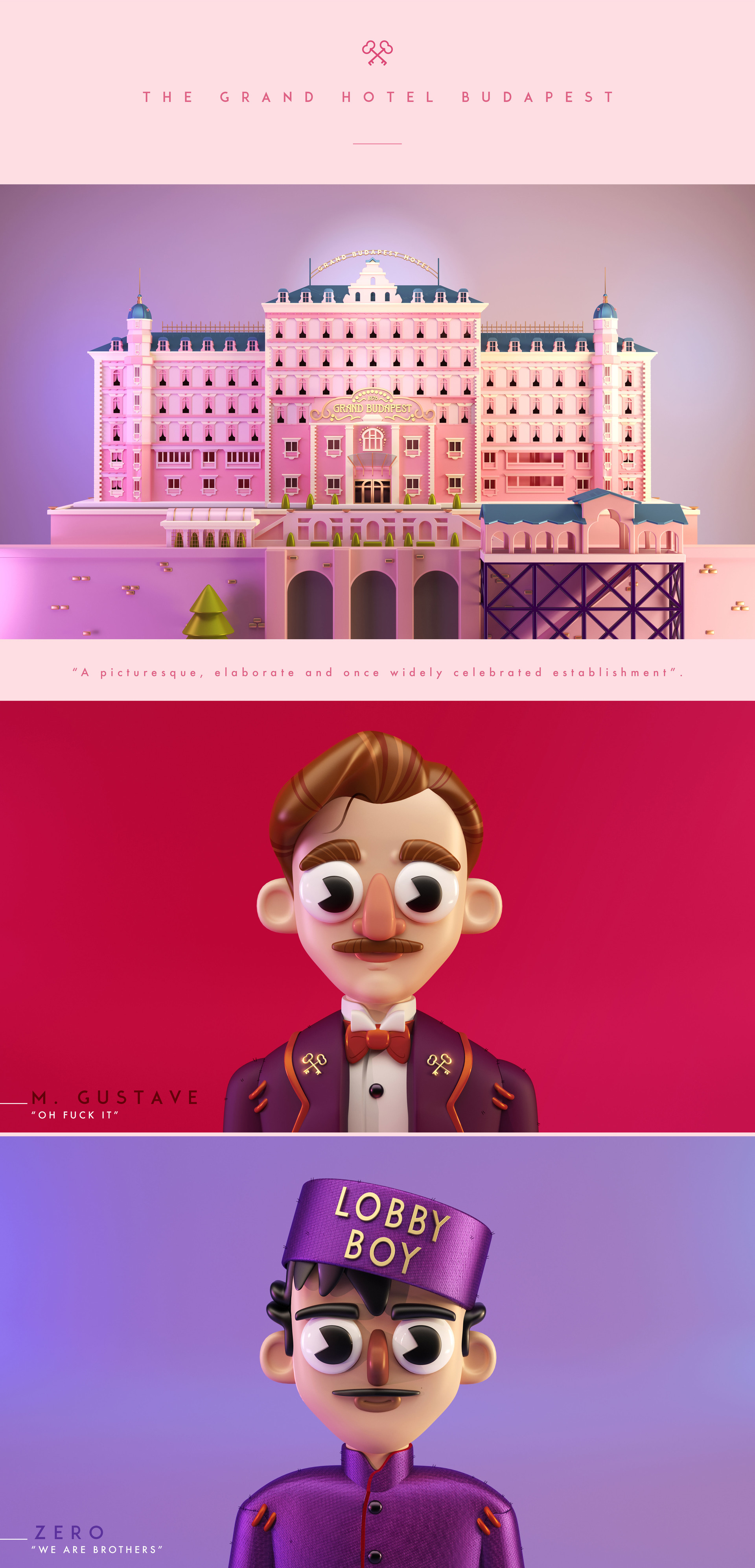 The <b>Grand</b> Hotel <b>Budapest</b>, tribute to Wes Anderson.