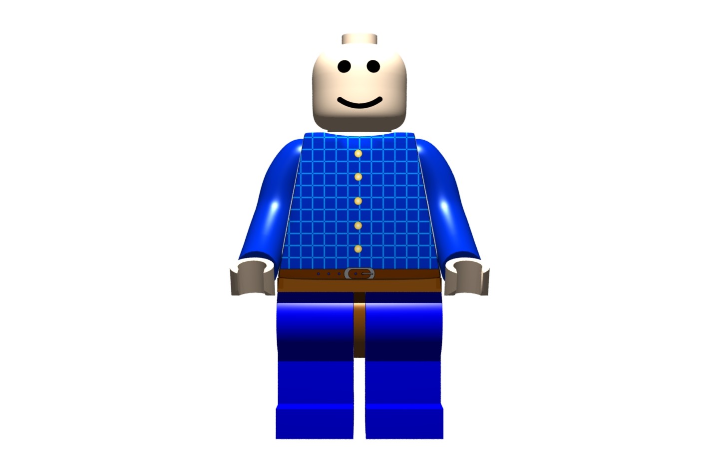 The first minifigure I made back in 2010 using Art of Illusion.
