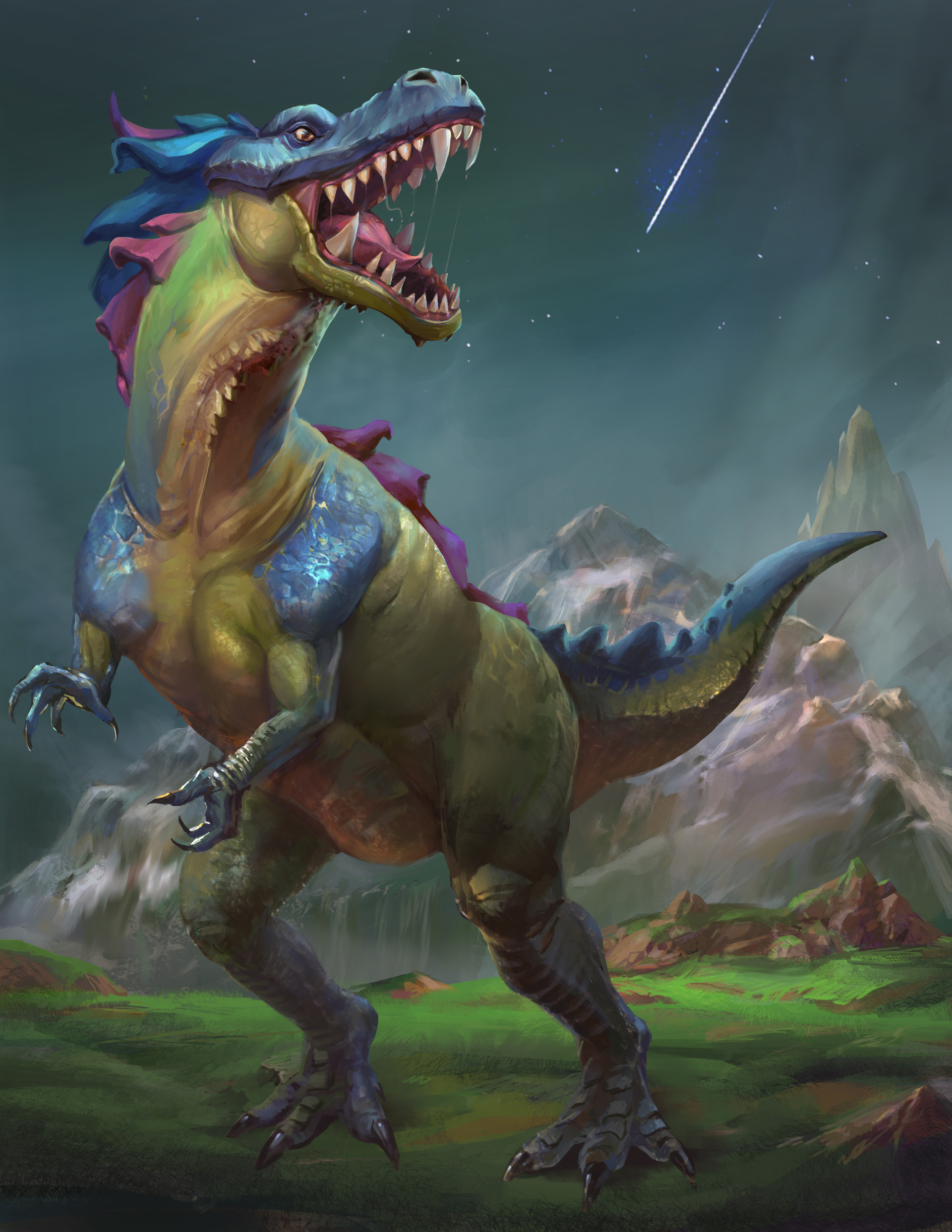 ArtStation Dinosaur Roaring