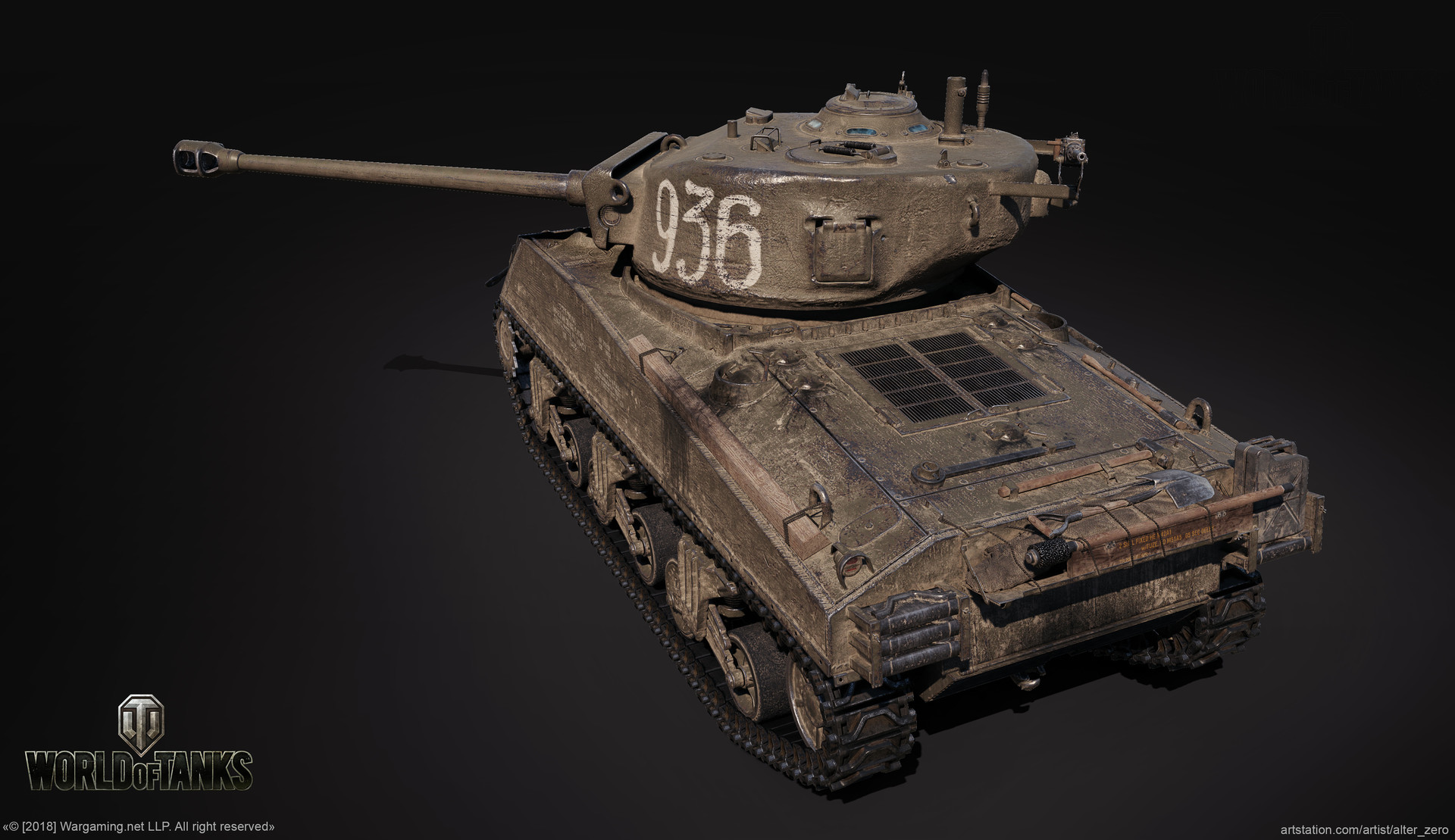 Artstation Loza S M4 A2 Sherman Vladimir Yaschenko