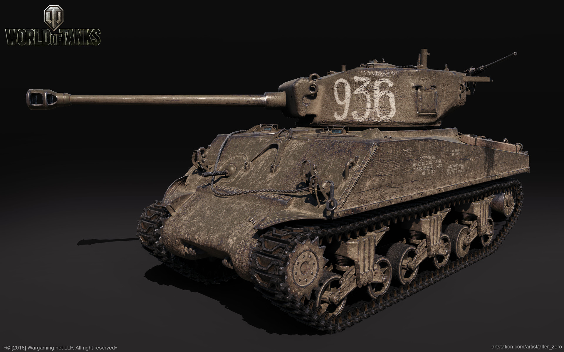 Artstation Loza S M4 A2 Sherman Vladimir Yaschenko