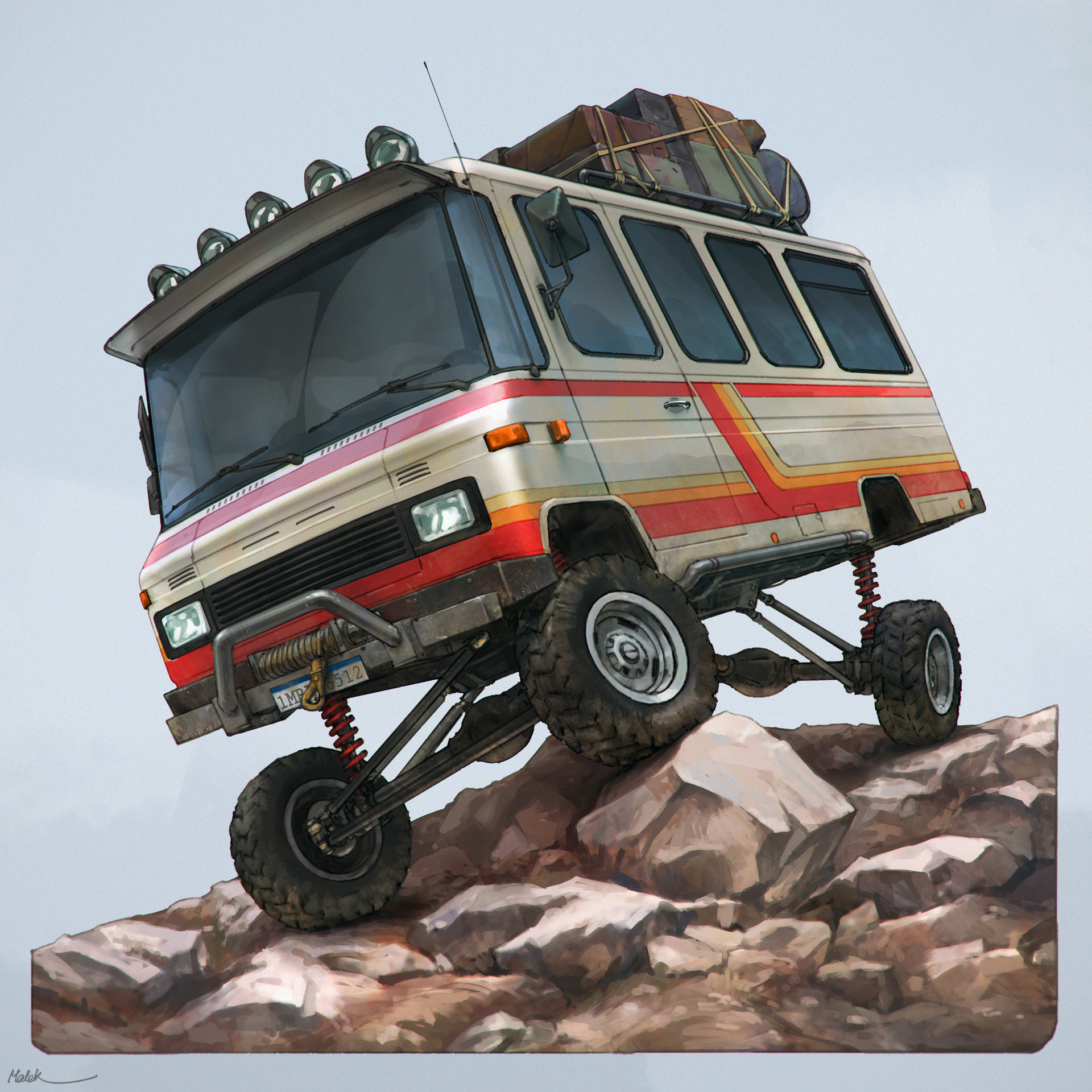 Artstation Off Road Minibus Mehrdad Malek