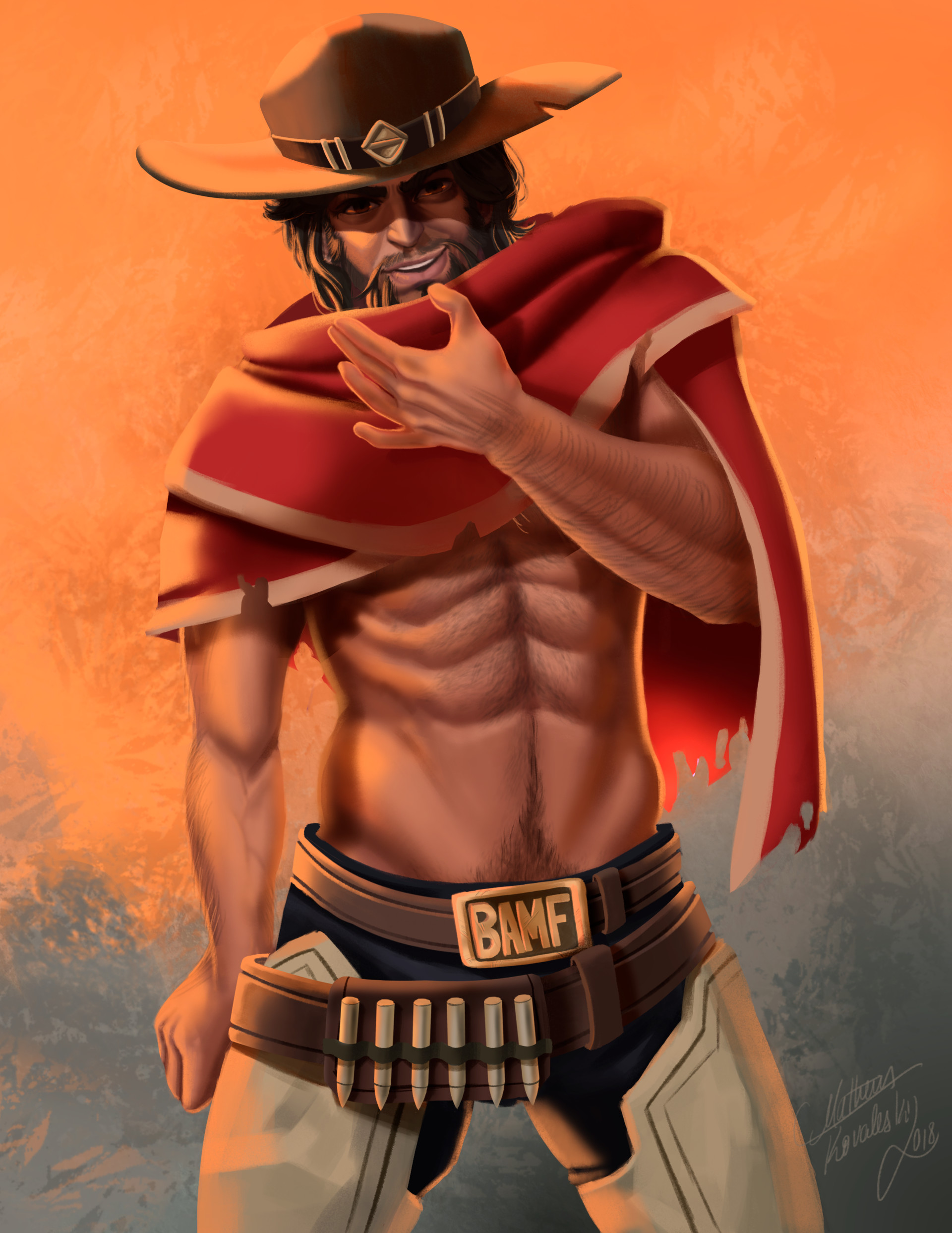 Artstation Jesse Mccree Fanart Matheus Kovaleski Hero drawing people art heroes of the storm artwork character design mccree overwatch fan art pictures. jesse mccree fanart matheus kovaleski