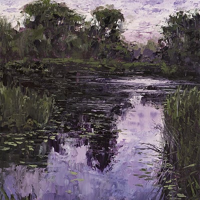 Evening light -for sale 15.7x11.8" (40x30cm)