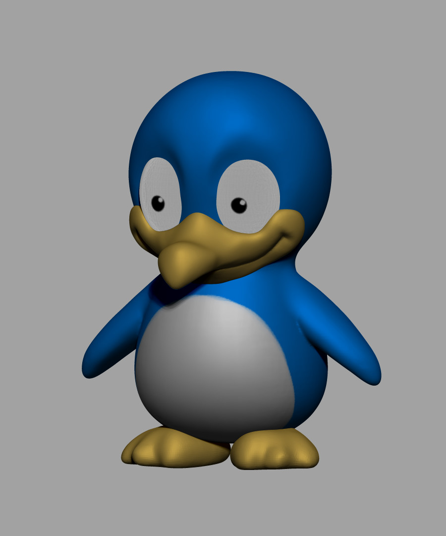 ArtStation - Cartoon Blue Penguin