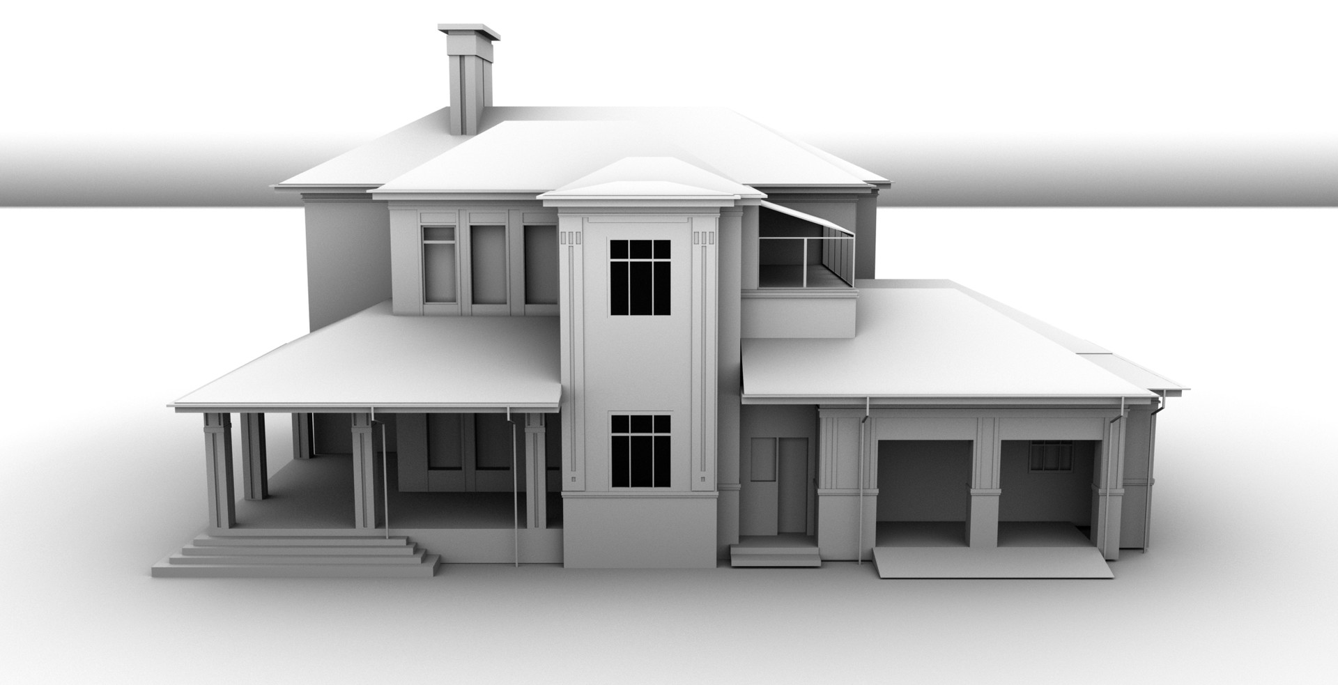 Chandu Guthula - exterior 3D house modeling