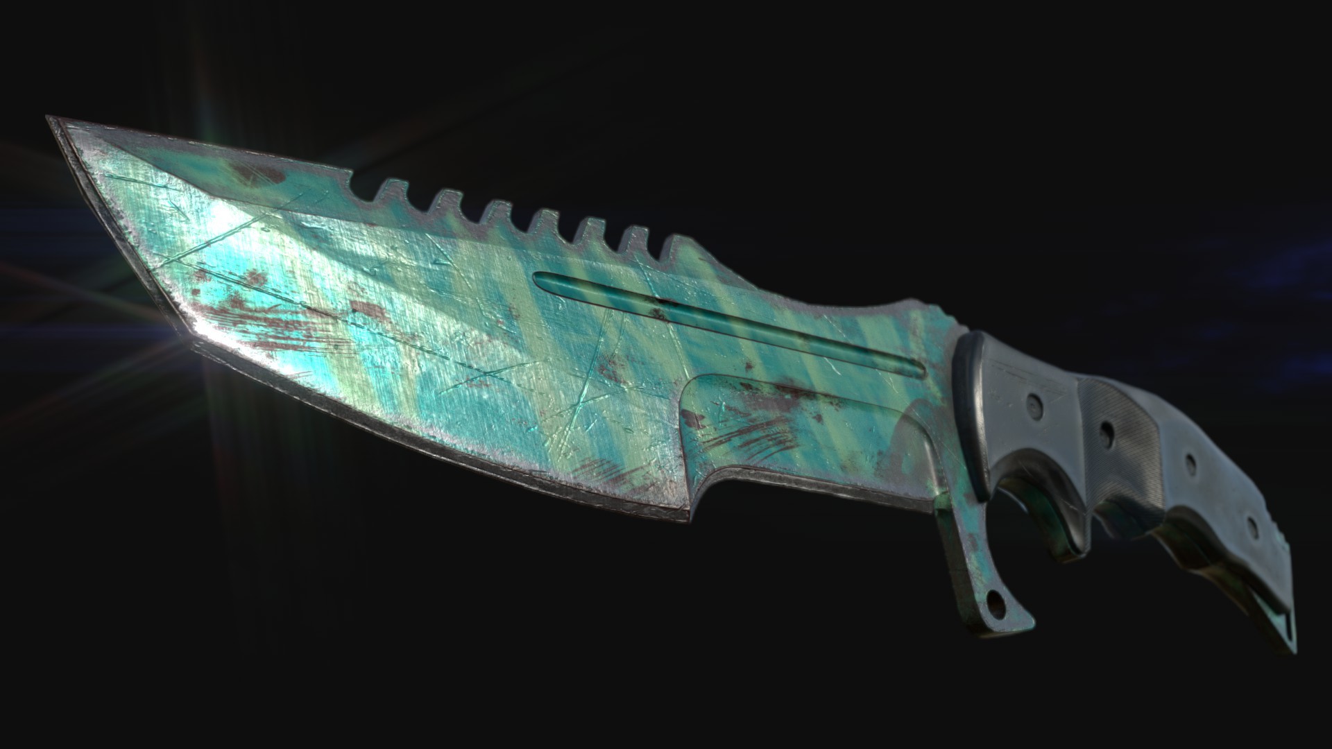 lowpoly huntsman knife cs go model