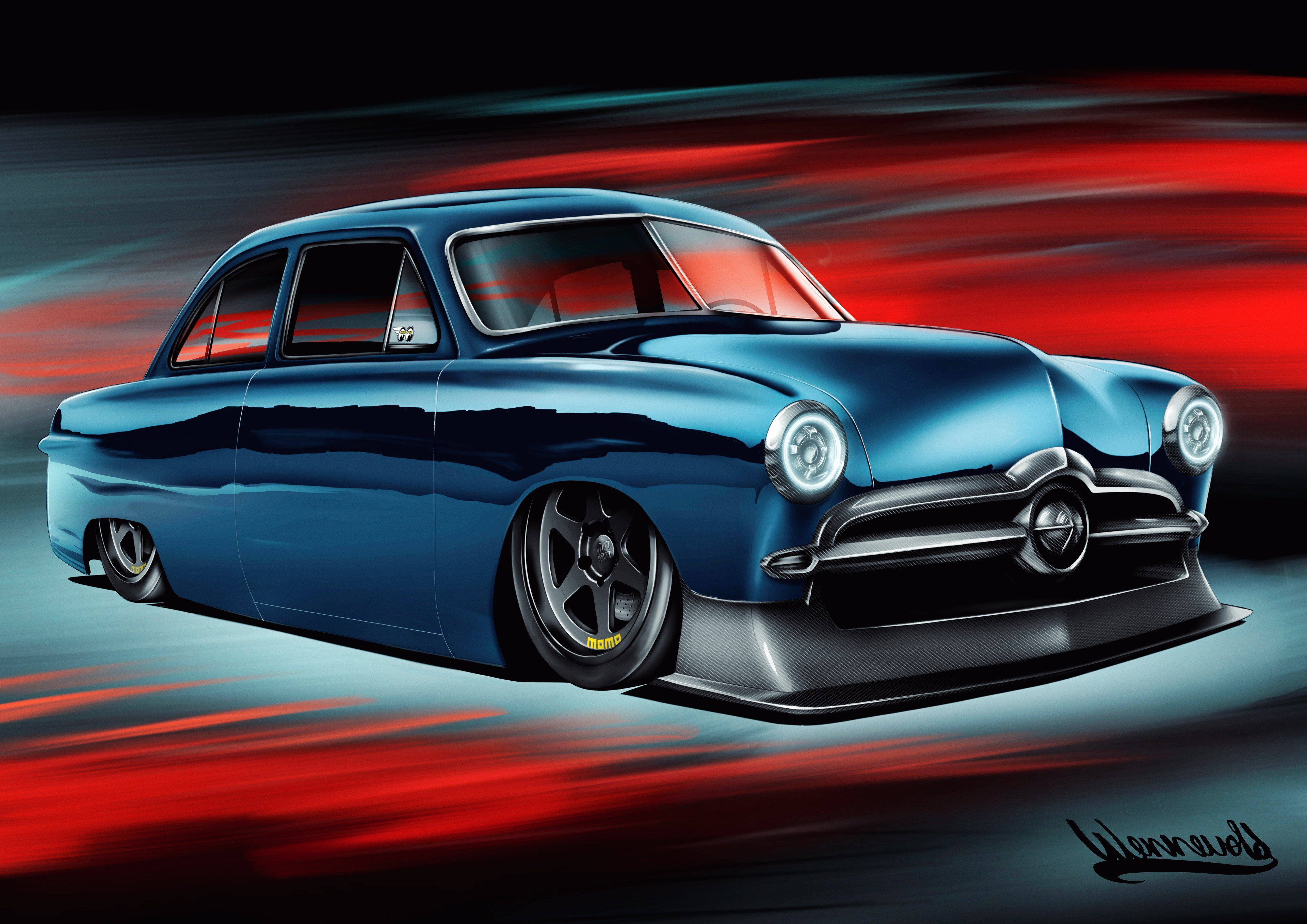 Рисунки классических авто