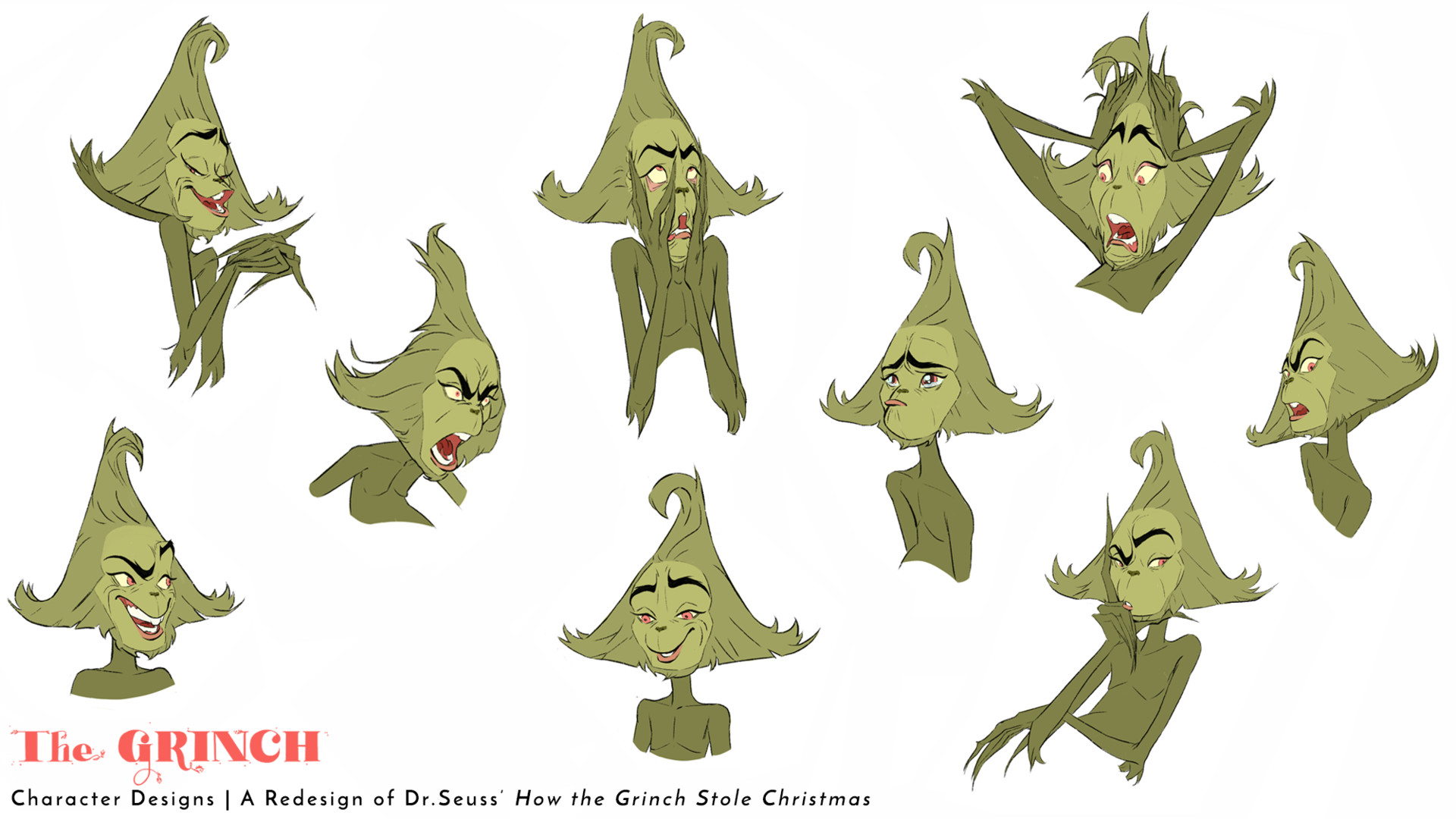 How The Grinch Stole Christmas 2021 Character Design Artstation How The Grinch Stole Christmas Redesign Project Grinch And Max Kim Greenough