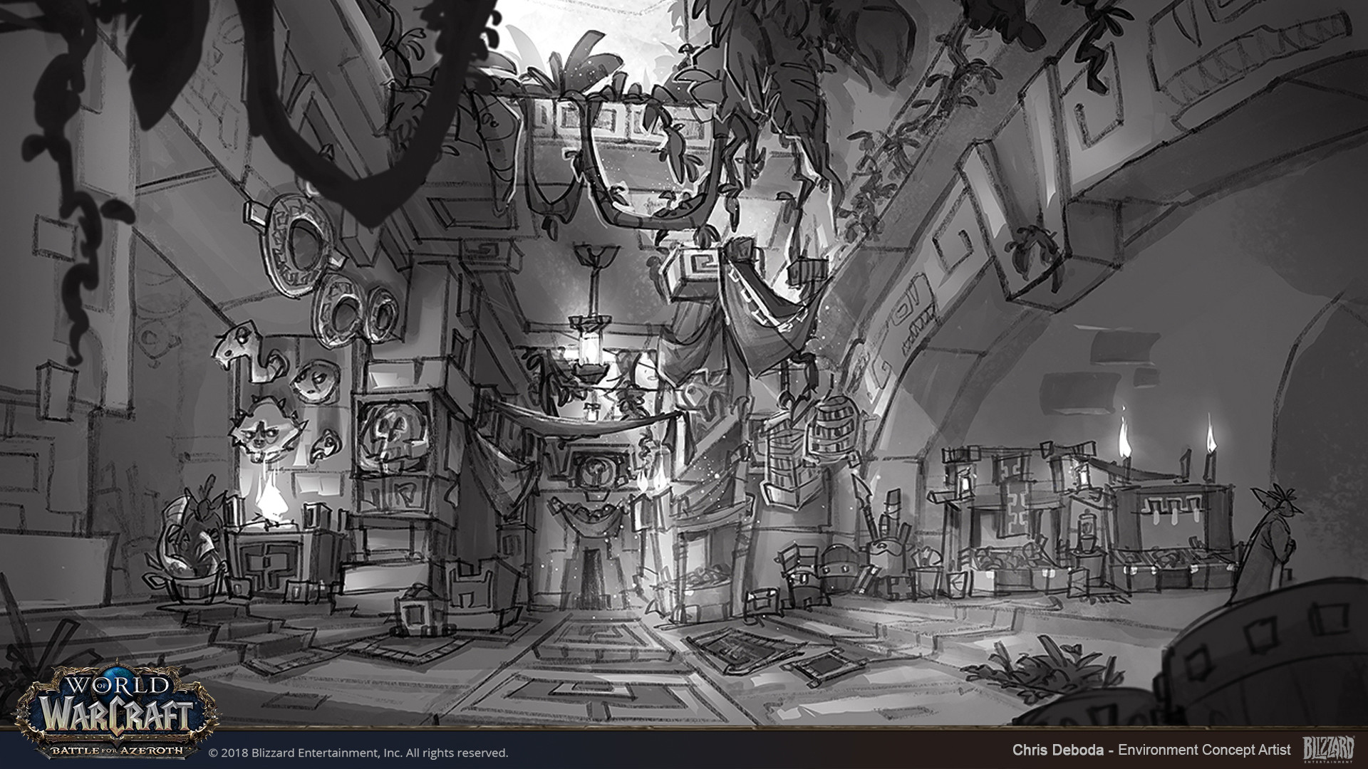Artstation Wow Bfa Early Zuldazar Concepts Chris Deboda