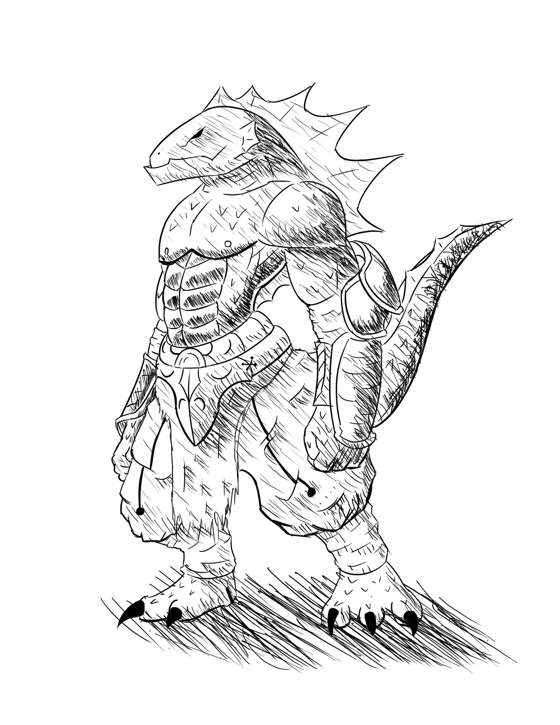 ArtStation Lizard Man Concept