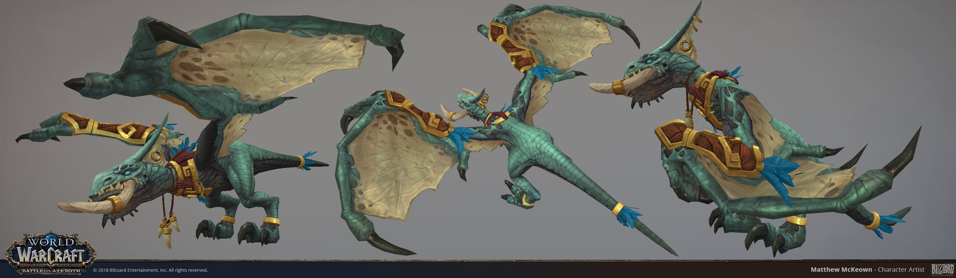 Artstation World Of Warcraft Zandalari Flight Form Matthew Mckeown