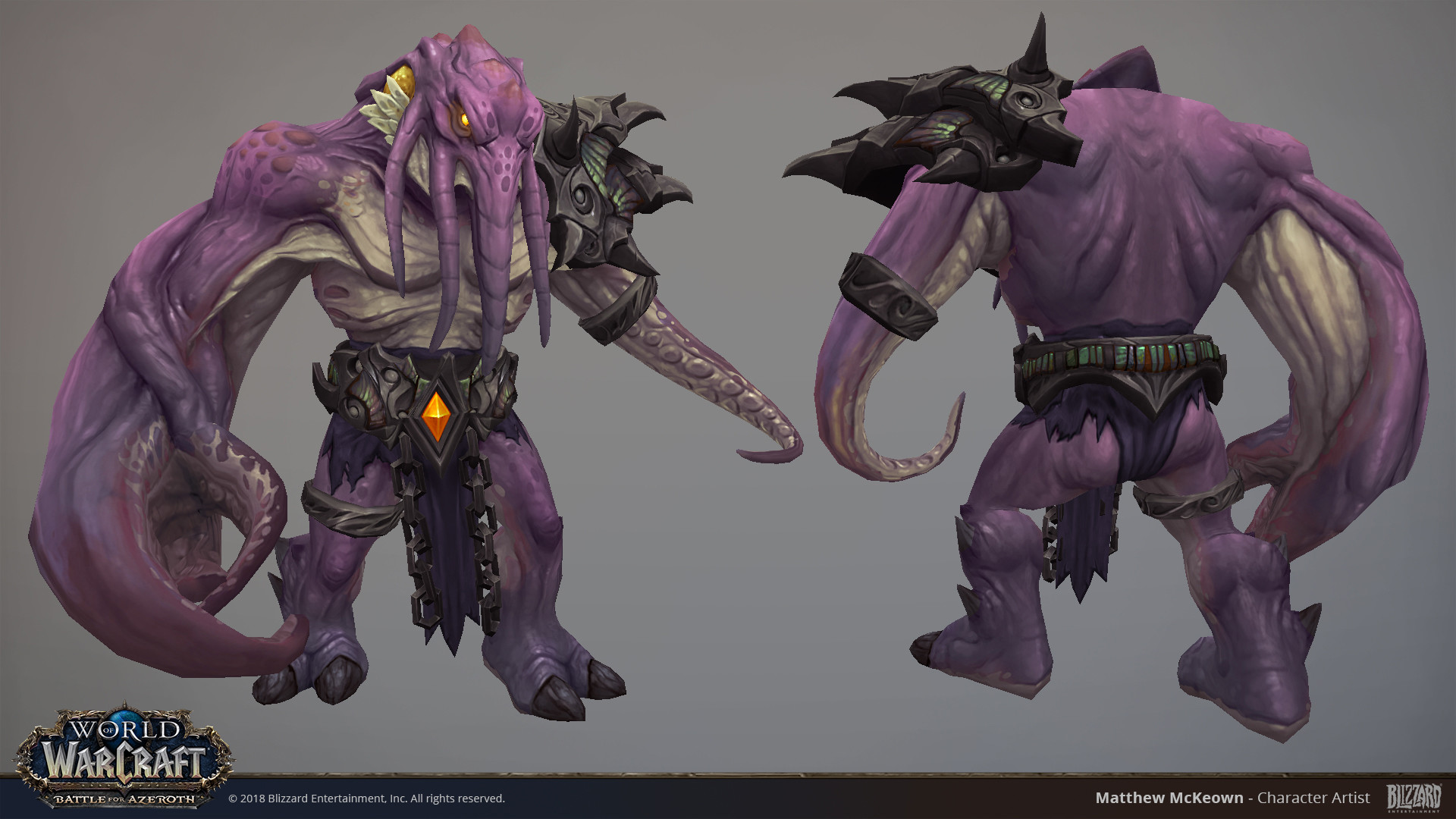 Artstation World Of Warcraft Faceless One Matthew Mckeown