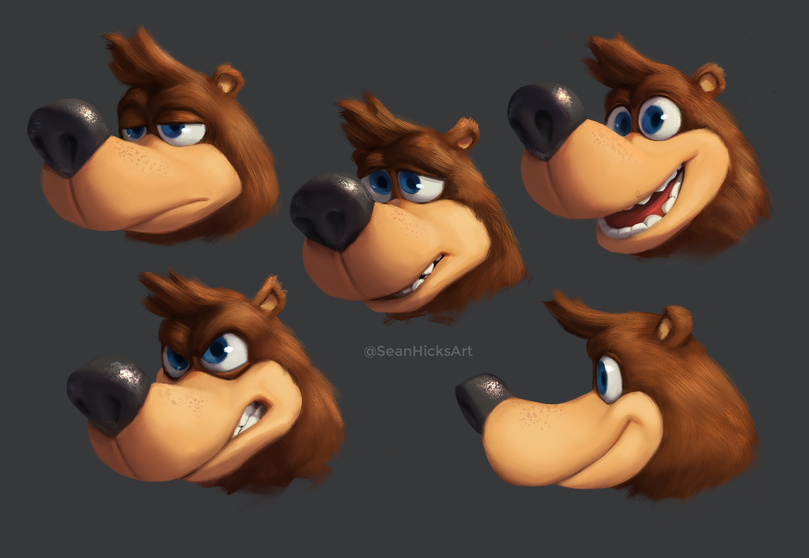 Exploring expressions and overall head shape