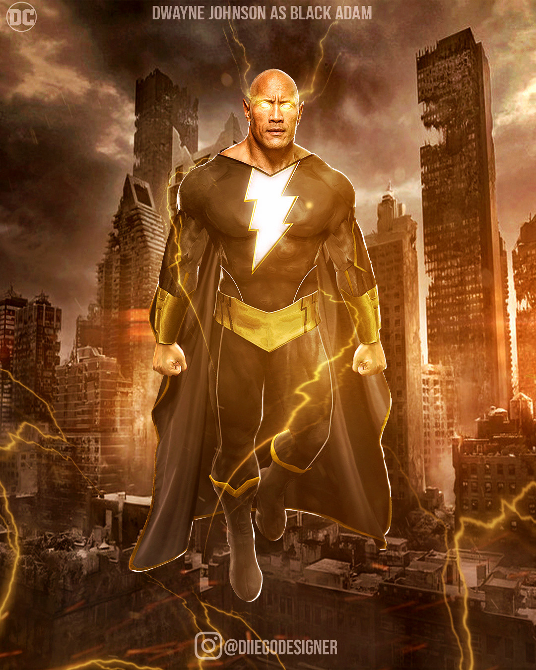 Artstation Dwayne Johnson As Black Adam Diiego Designer