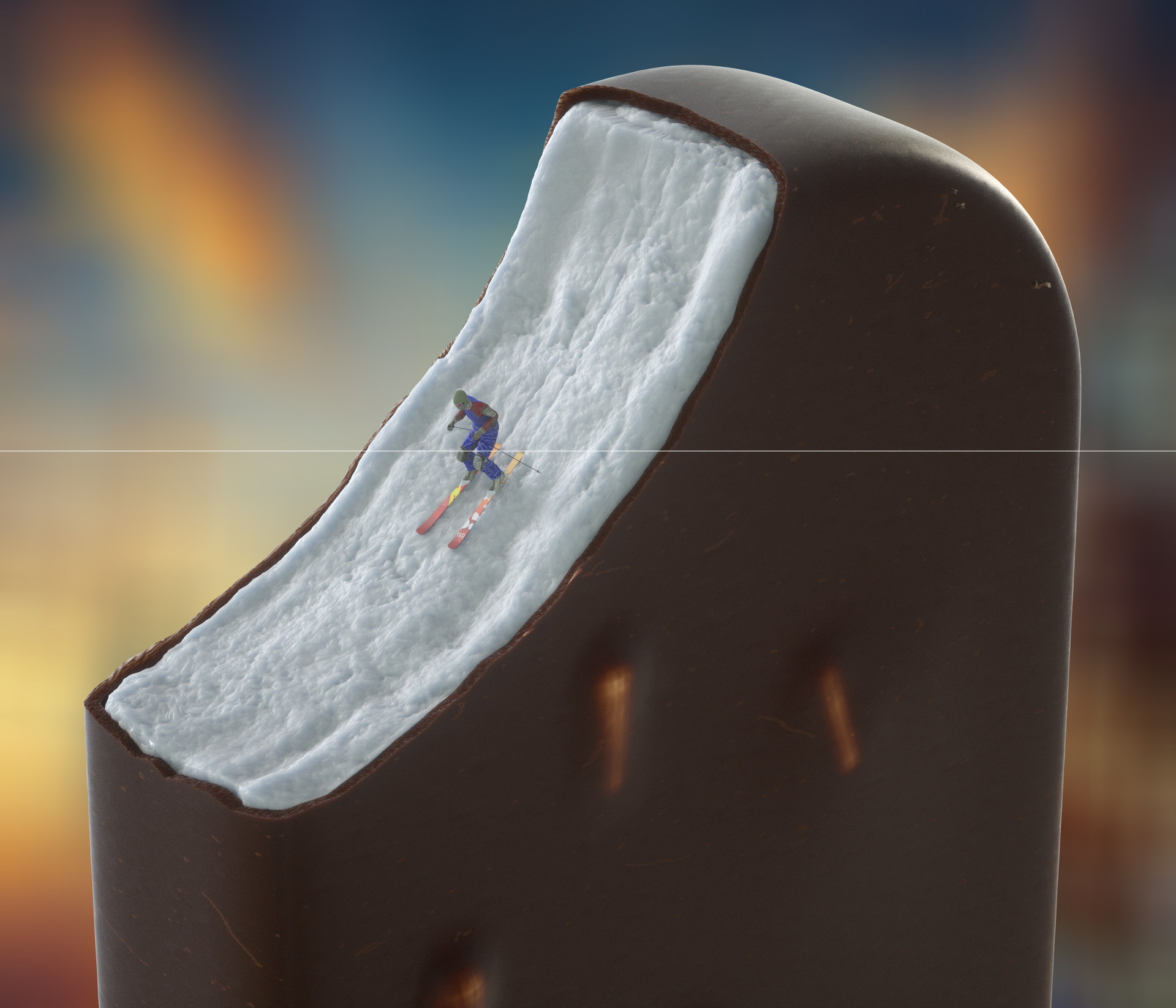 ArtStation ski on ice cream
