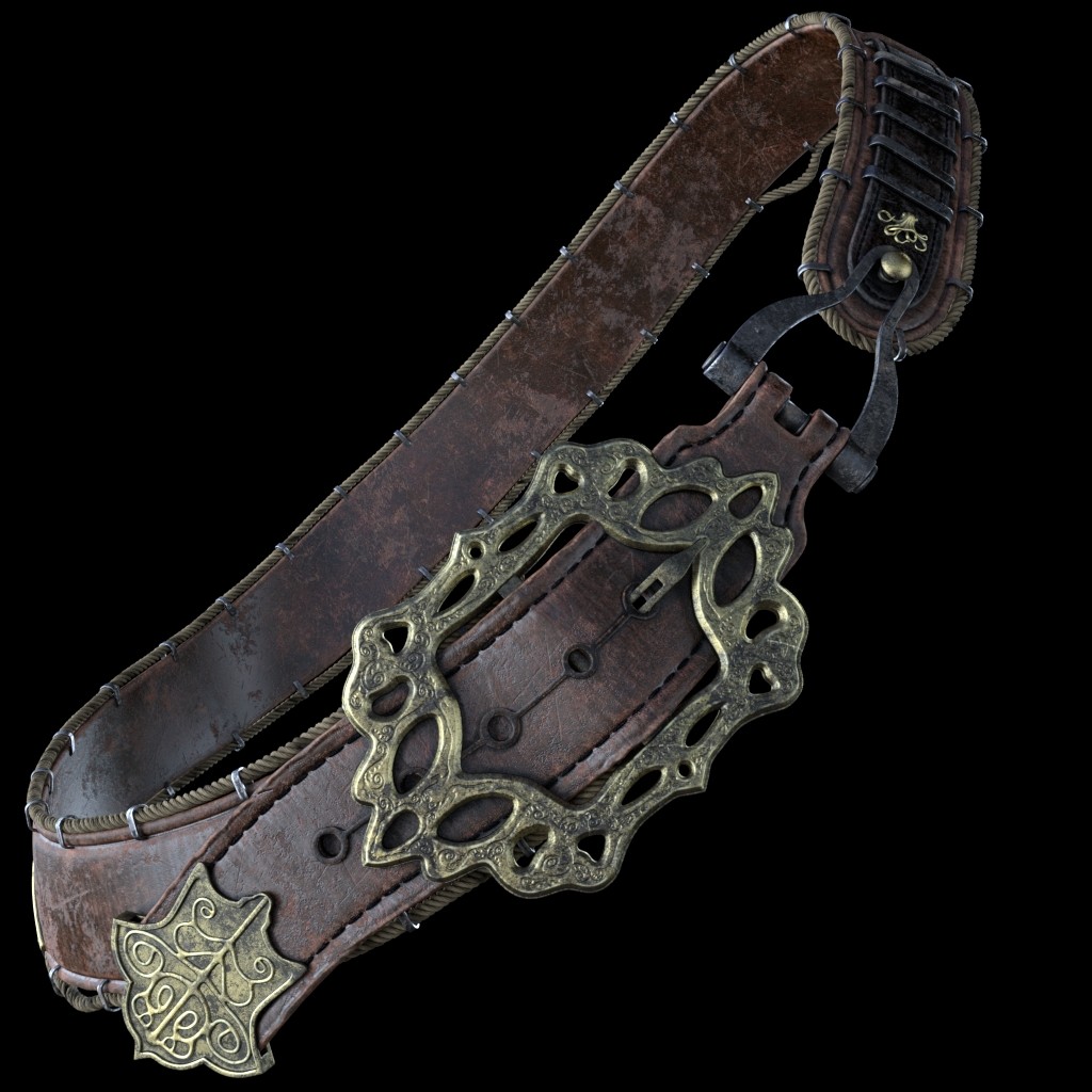 Pirate belt buckle deals