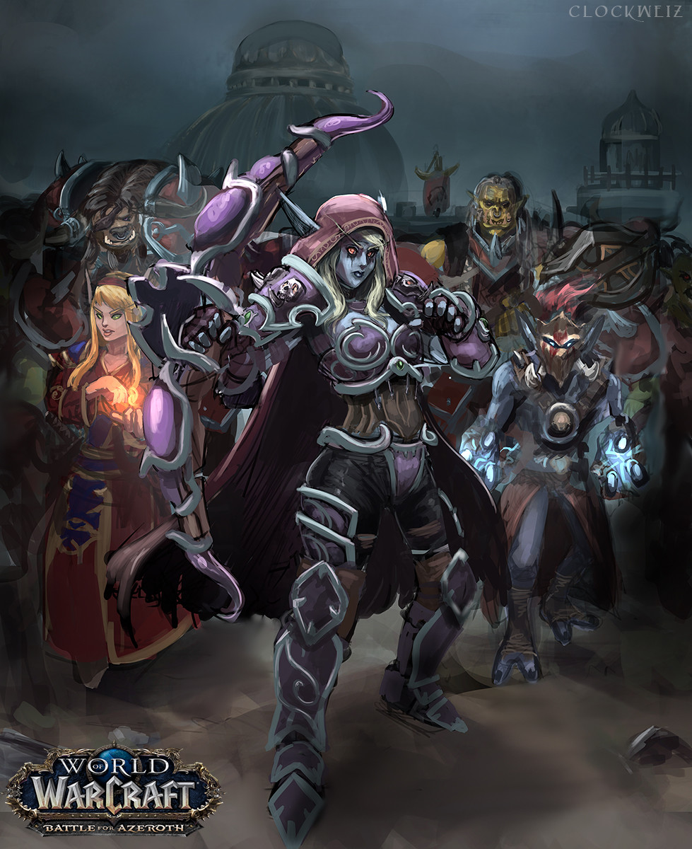 Artstation Sylvanas And The Horde World Of Warcraft Fan