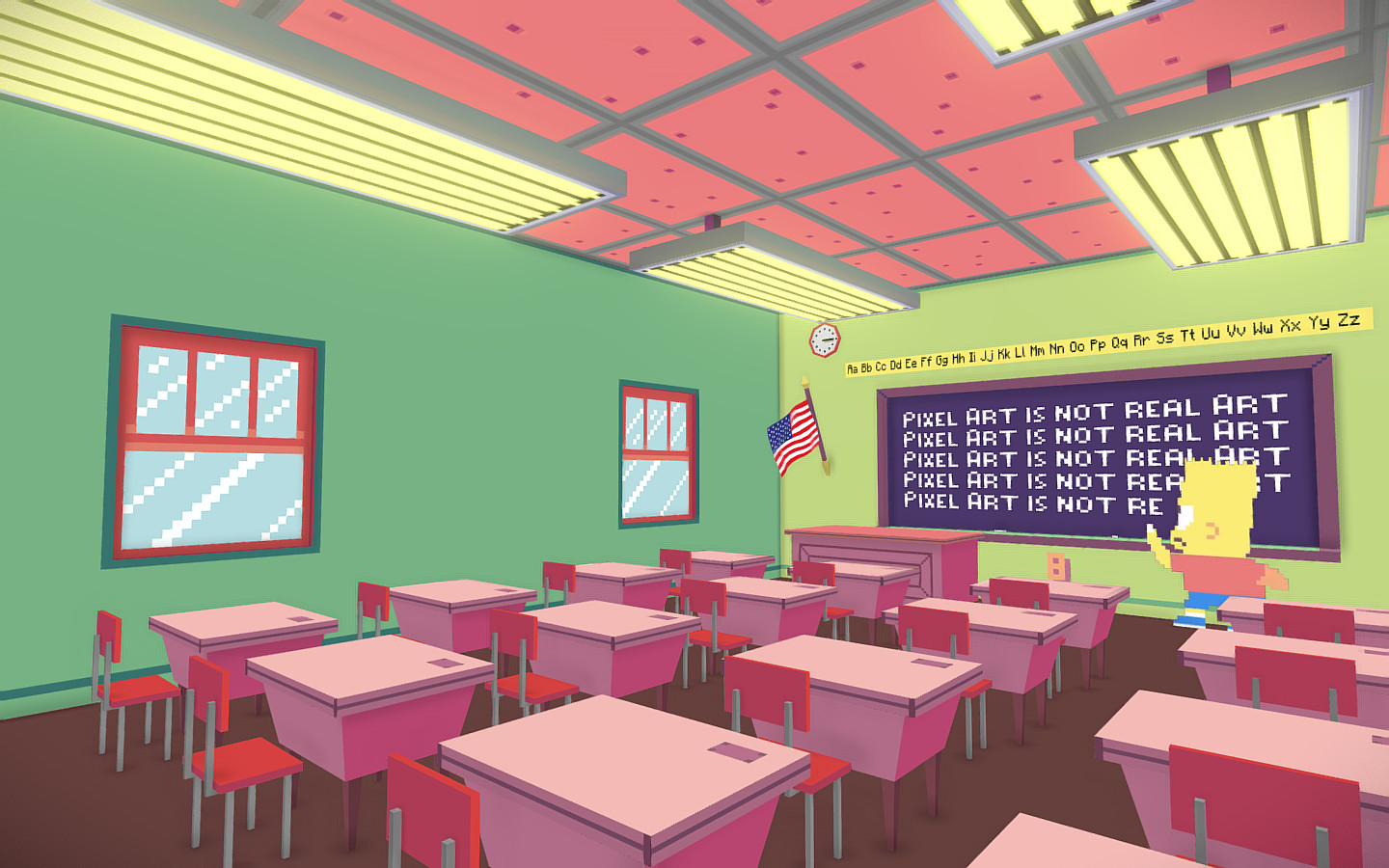 Facundo Fernandez Zuccarelli Pixel Bart Classroom