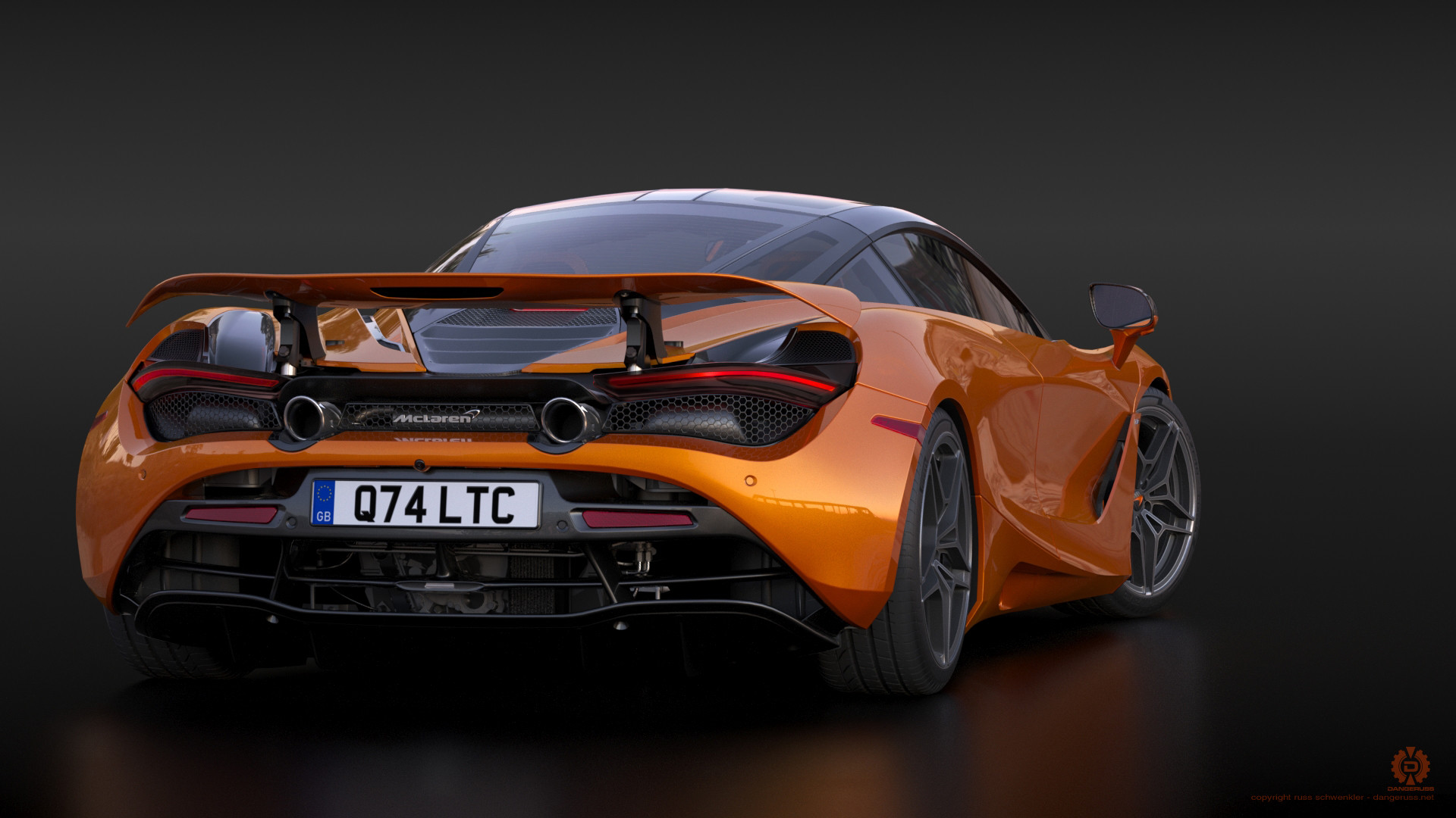 MCLAREN 720s спидометр
