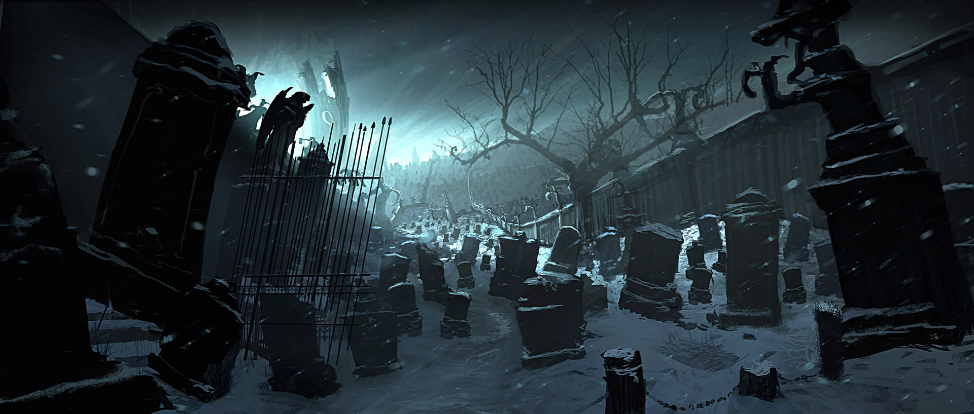 ArtStation Concept artwork for Christmas Carol