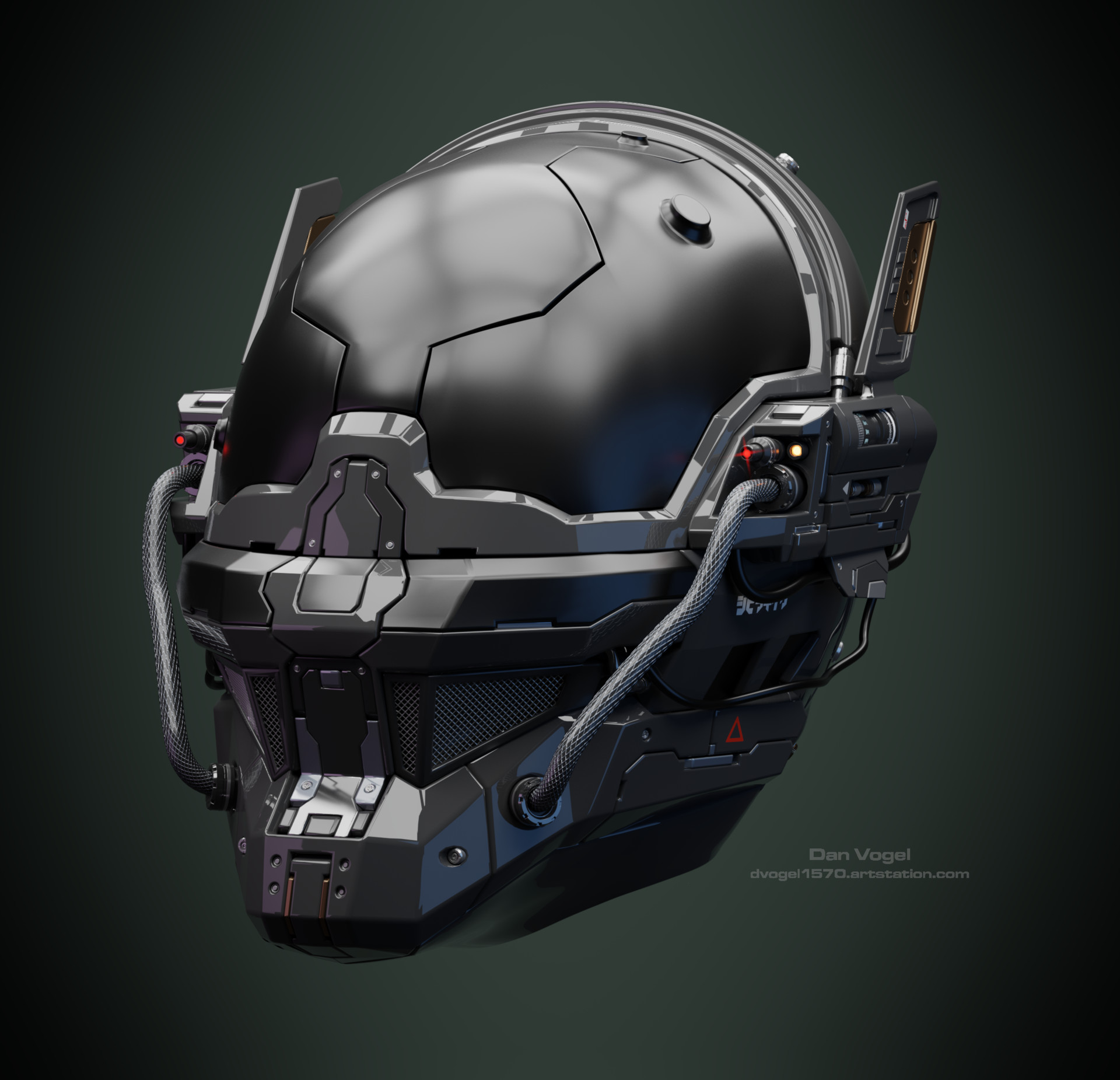 Daniel Vogel - Concept Robot Head/Helmet - 3D Sculpt