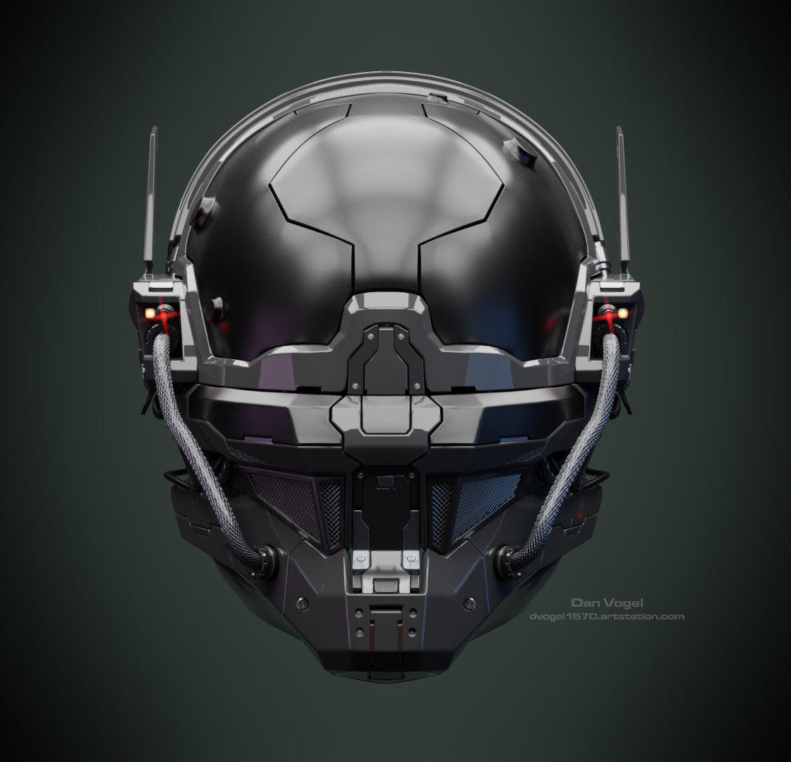 Daniel Vogel Concept Robot Head/Helmet 3D Sculpt