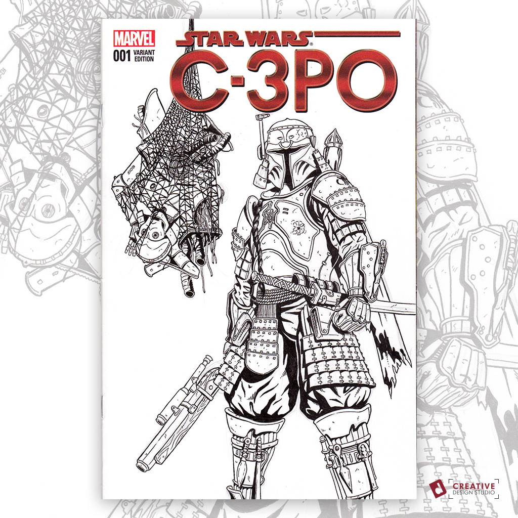 Artstation C 3po Original Artwork Sketch Cover David Duke The idea of preparatory sketches is a tale as old as art. c 3po original artwork sketch cover