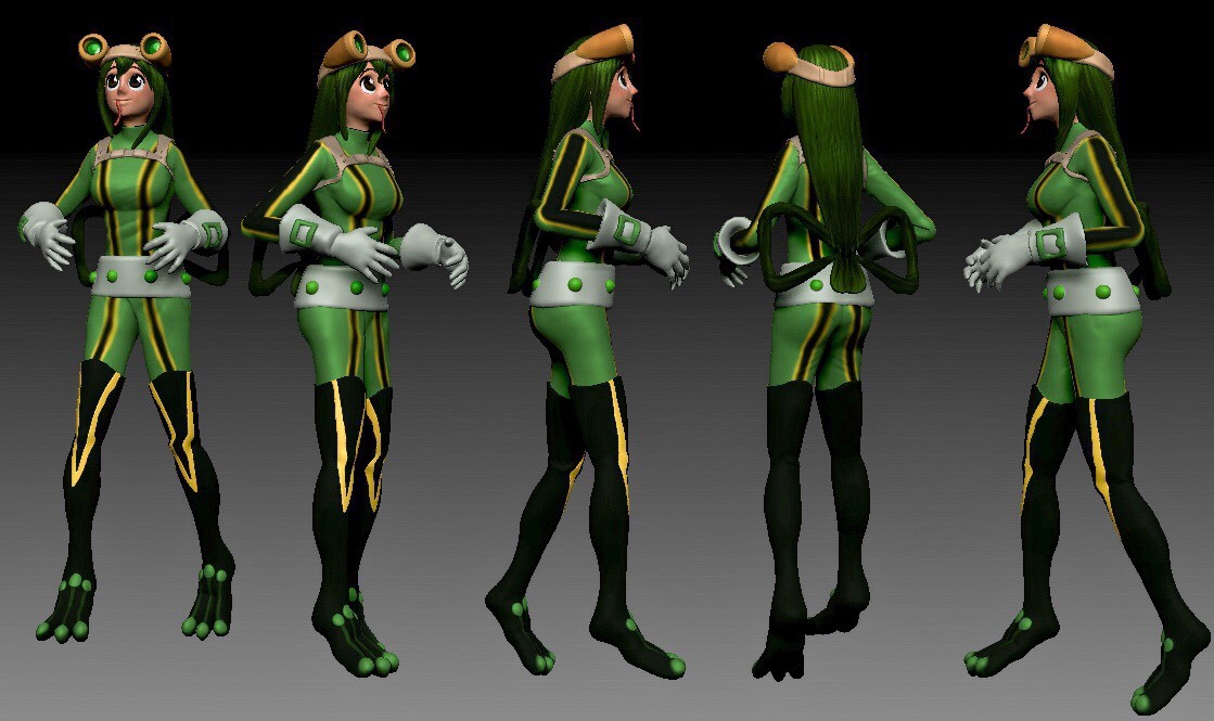 Artstation Frog Girl Boku No Hero Vane Z