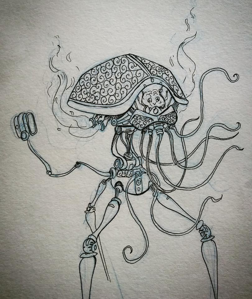 Artstation Martian Tripod Sketches Robert Sandison