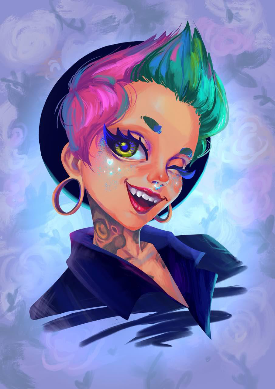 Artstation Snegga Portrait Study In Procreate Daria Morkenssen