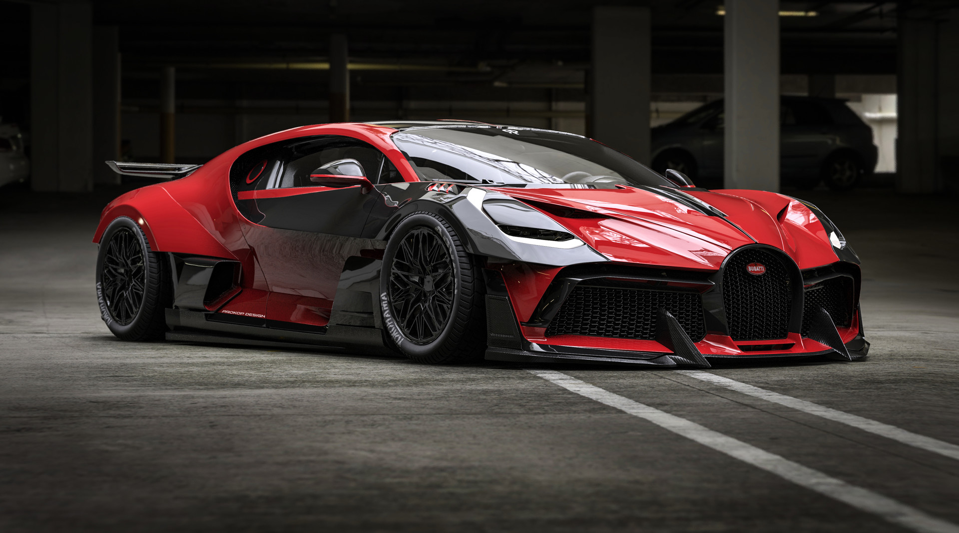 Artstation Bugatti Divo Red Performance Rostislav Prokop