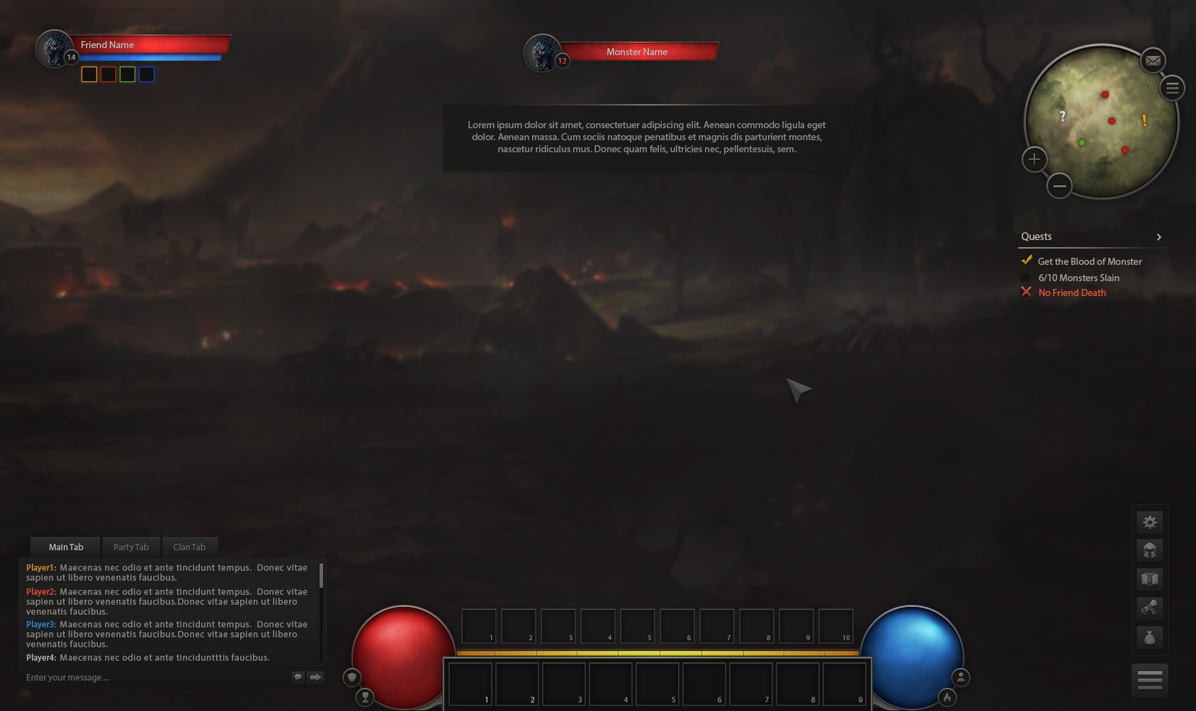 Artstation Mmo Rpg Game Gui Alexander Prudko