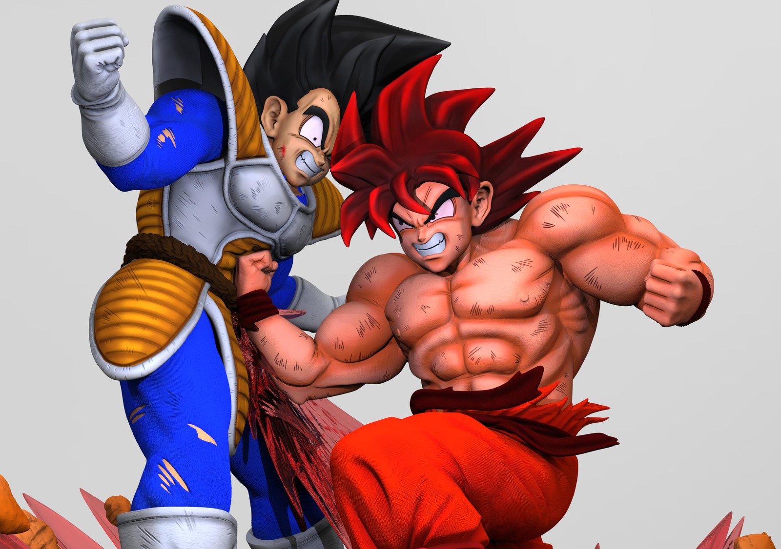 dragon ball kai goku vs vegeta